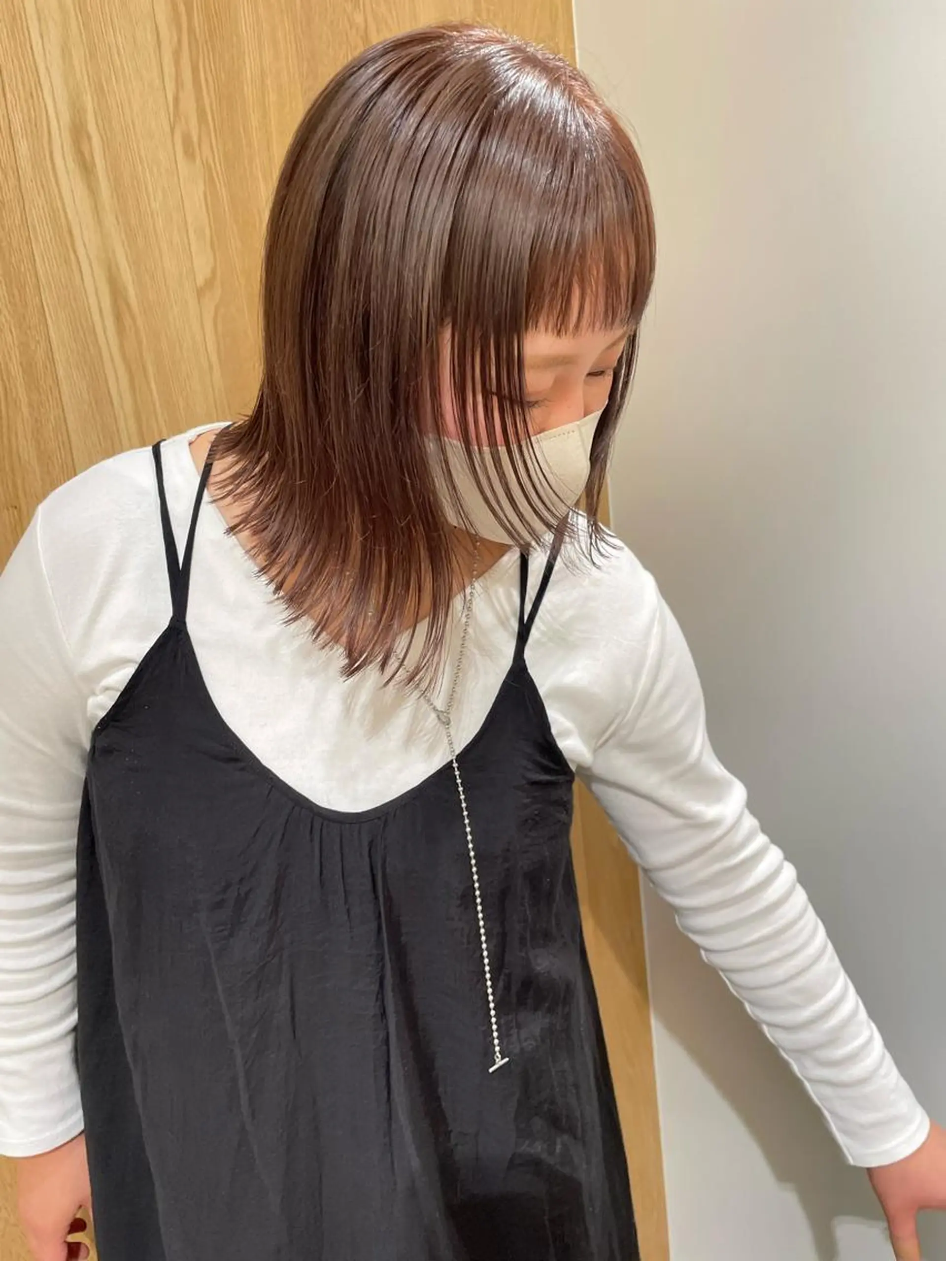 ミディアム カラー カット ヘアカラー iet.所属・ウルフ/ボブ/レイヤ ーカット◎ricoのヘアスタイル