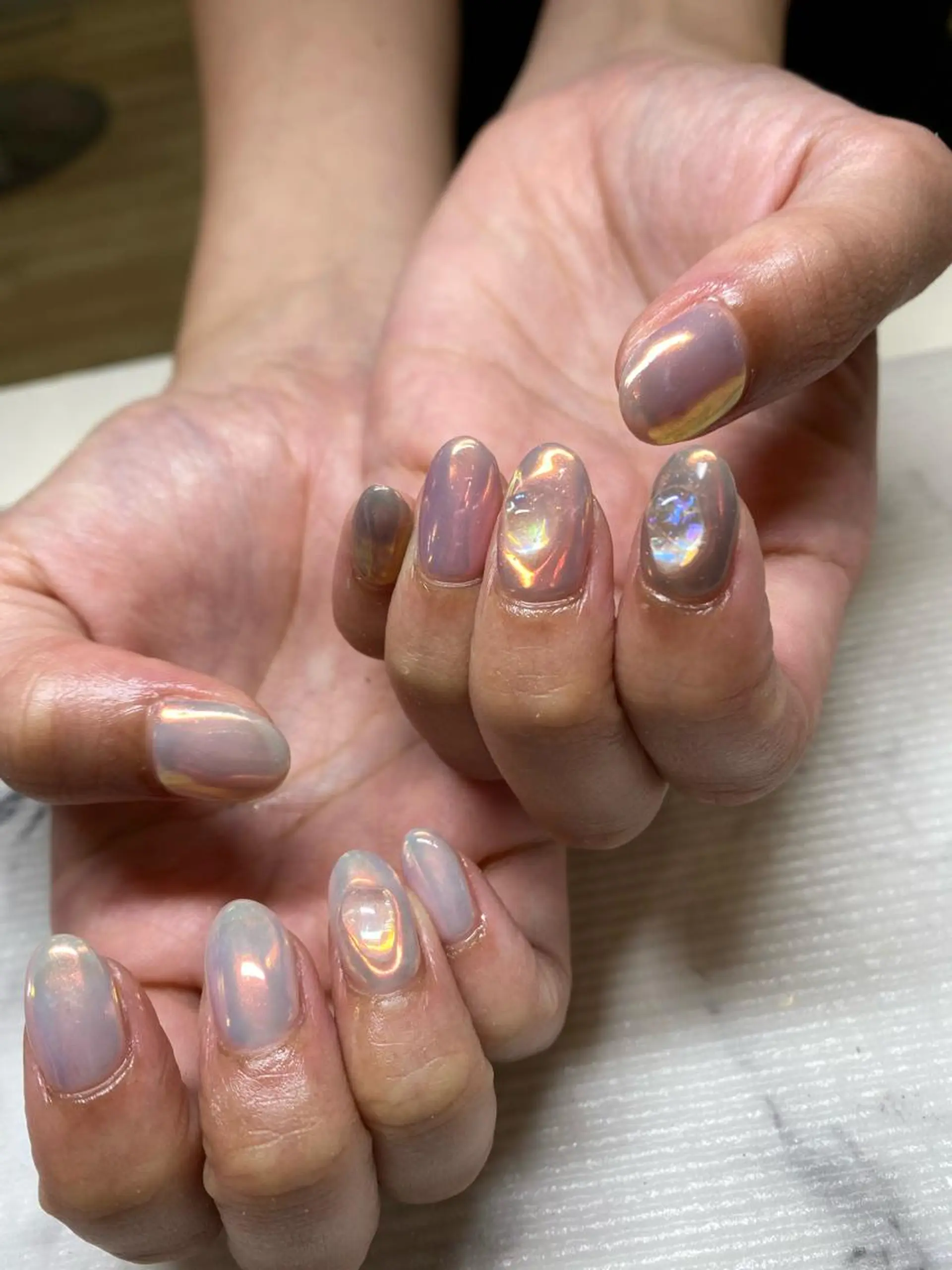 ネイル 氷ネイル・うるうるネイル 持ち込み imai eriのネイルデザイン