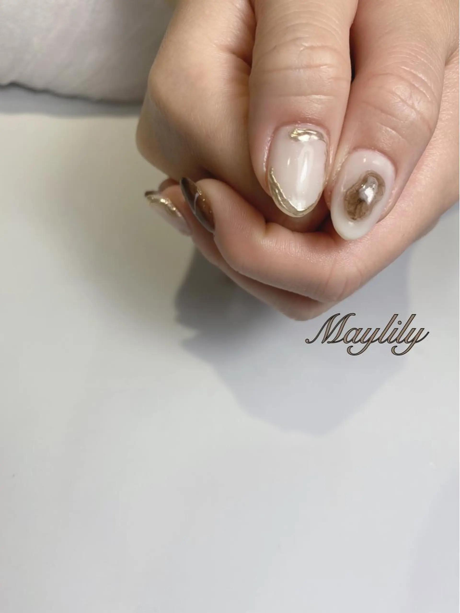 ネイル 持ち込み ハンドネイル Nail salon Maylilyのネイルデザイン