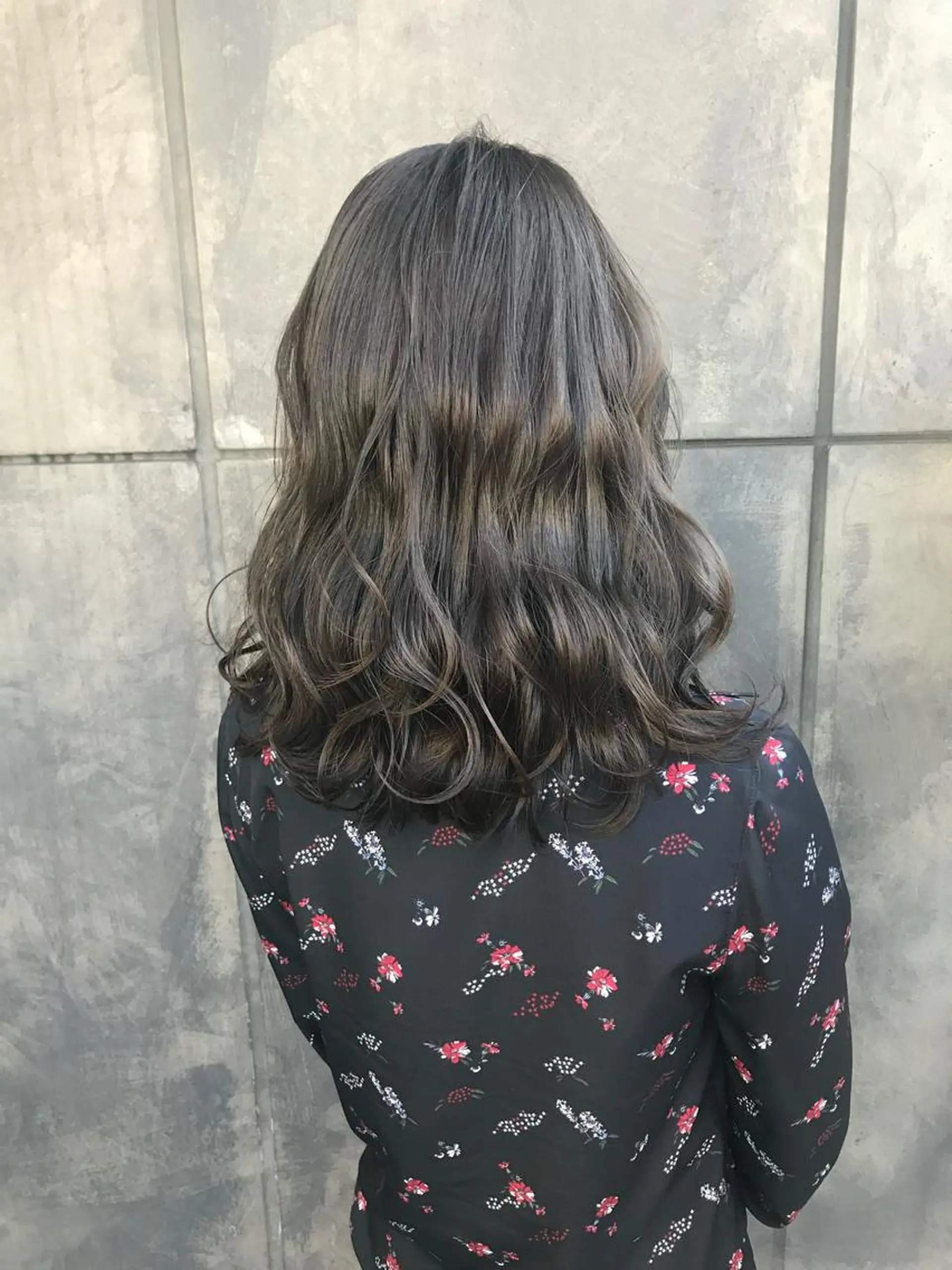 セミロング ヘアカラー トリートメント No1韓国風レイヤー &カチモリ✨ /サキのヘアスタイル