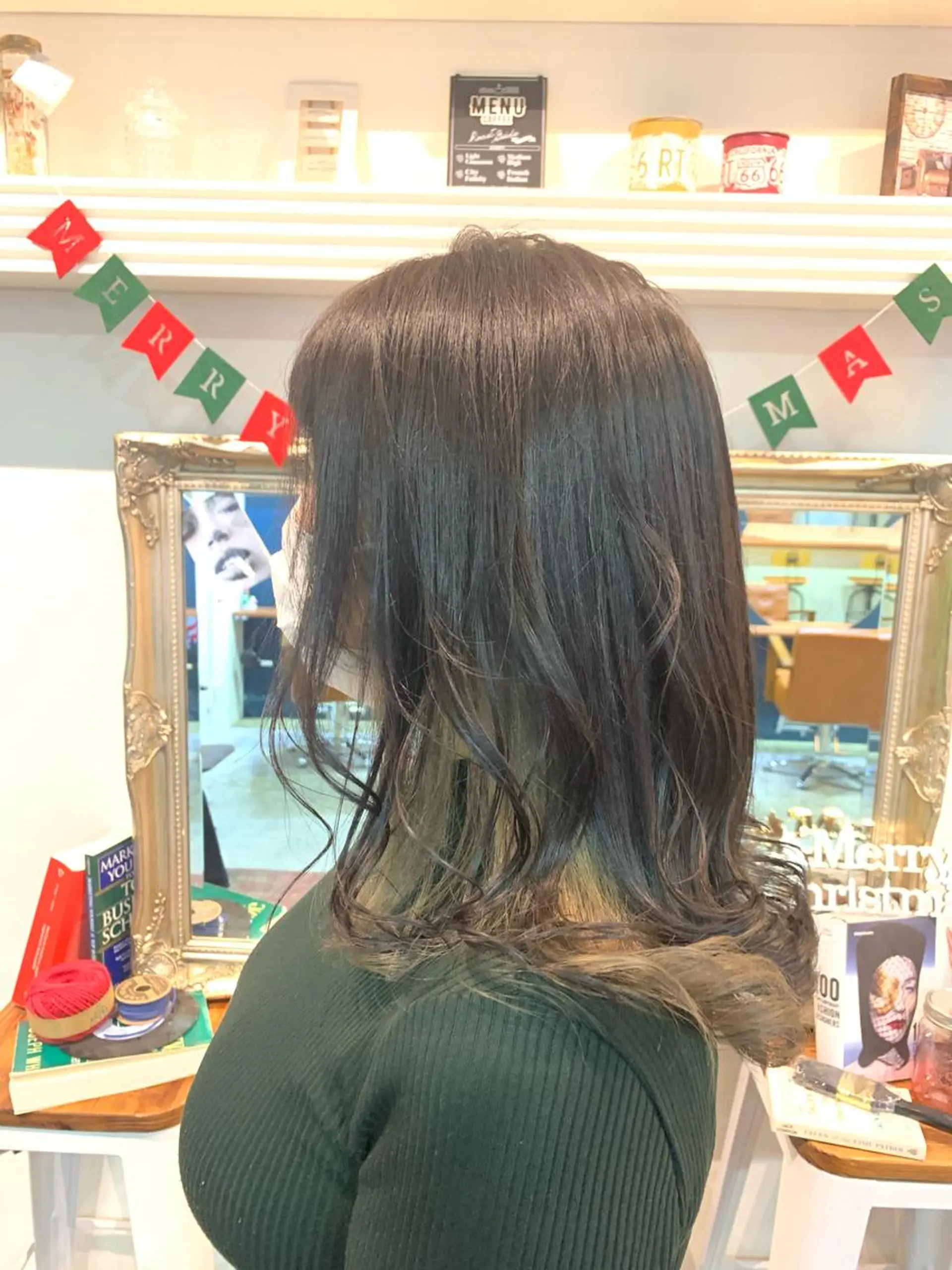 セミロング ヘアカラー トリートメント ヘッドスパ ヘアセット 大宮/山口 竣也のヘアスタイル