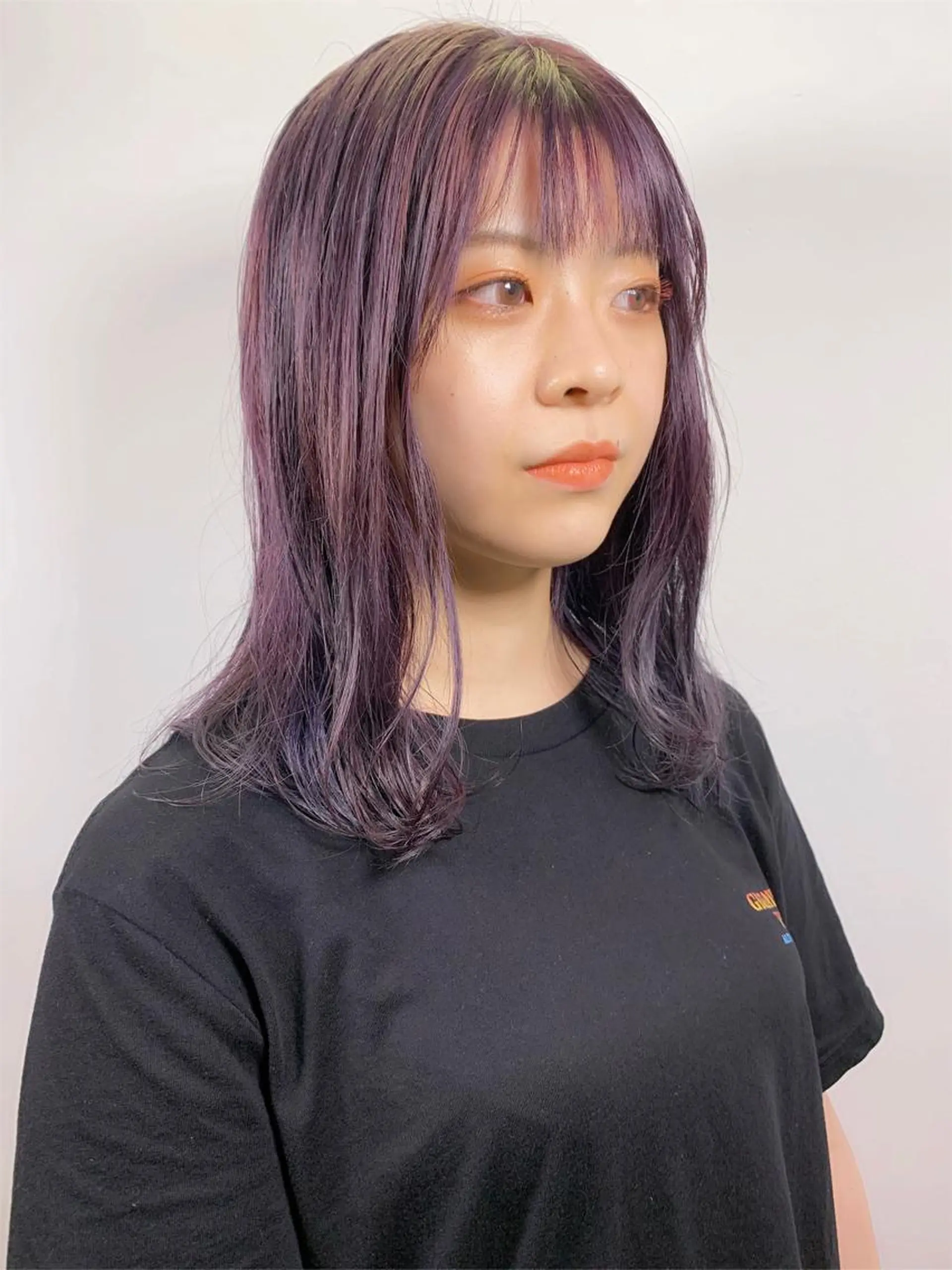 ロング カラー ブリーチ ケアブリーチ ラベンダーカラー カット ヘアカラー トリートメント tension 【テンション】のヘアスタイル