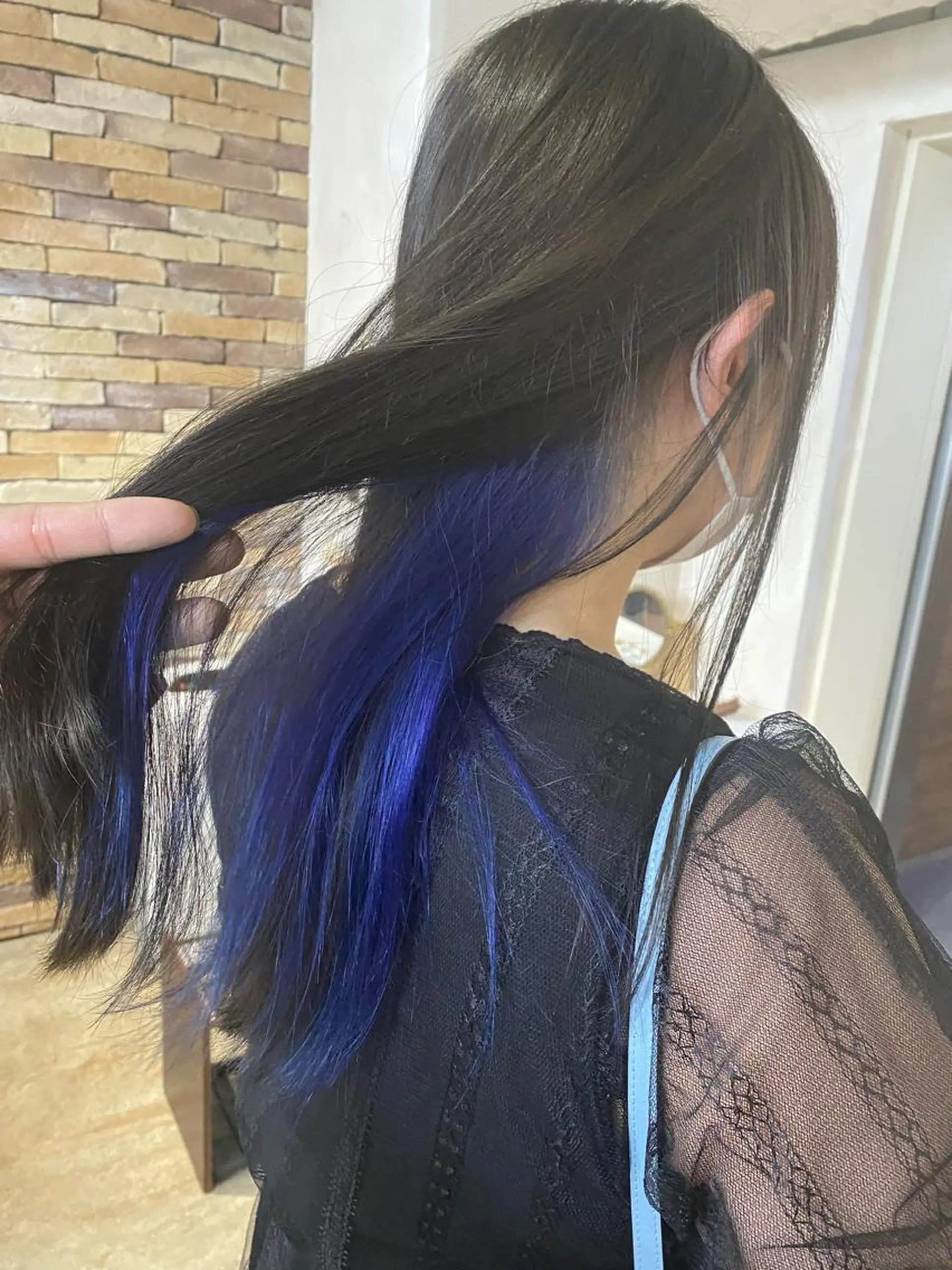 ロング カラー ブリーチ ブルーカラー インナーカラー ヘアカラー ミニモお気に入り数 No.1宍戸雄弥のヘアスタイル