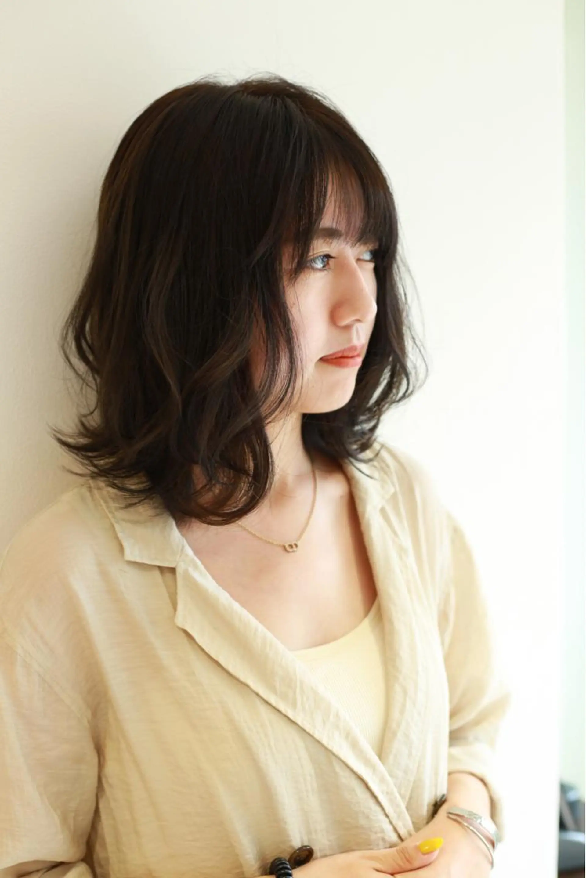 ミディアム 似合わせカット 迫留由弥のヘアスタイル