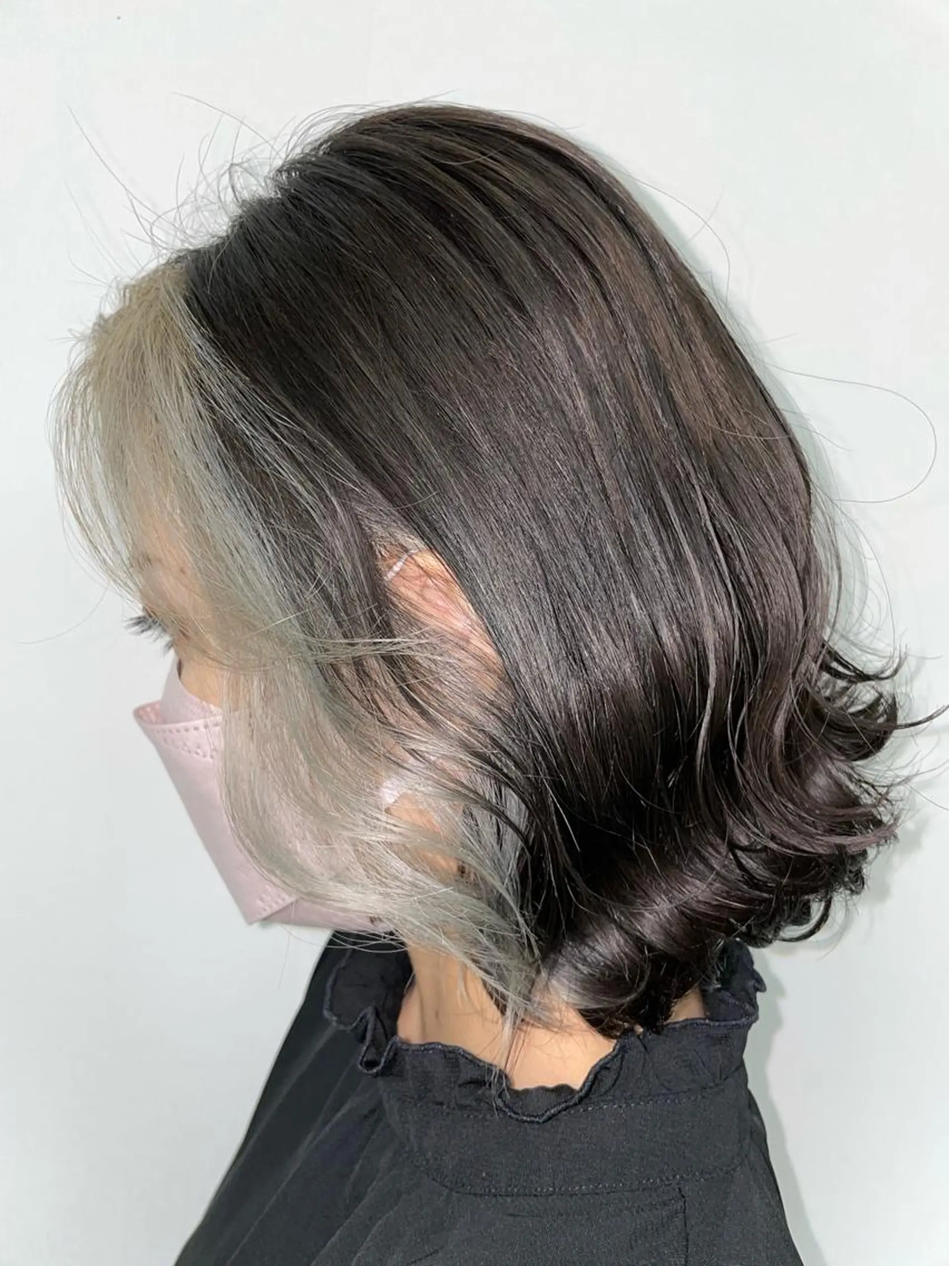セミロング カラー 西村 文豪のヘアスタイル