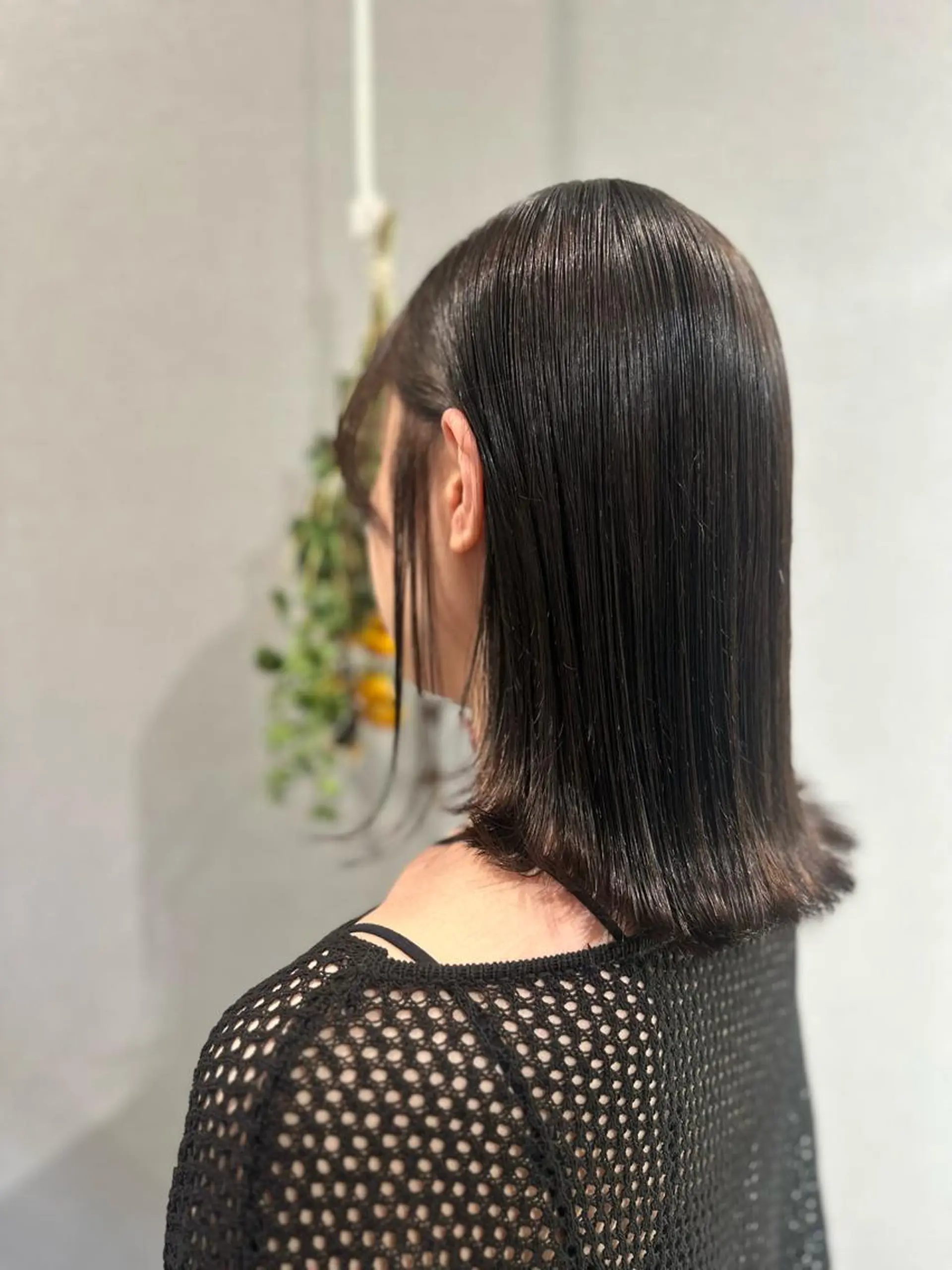 ミディアム 外ハネヘア 縮毛矯正 カット 縮毛矯正 K Harukaのヘアスタイル