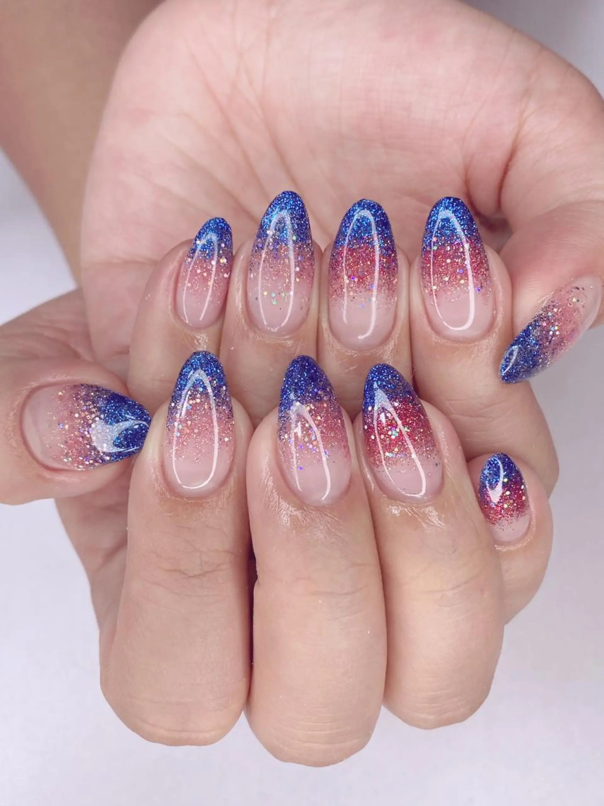 ネイル アニマル柄 アートネイル フレンチネイル グラデーション キラキラネイル Ｎail Ｓalon ertiのネイルデザイン