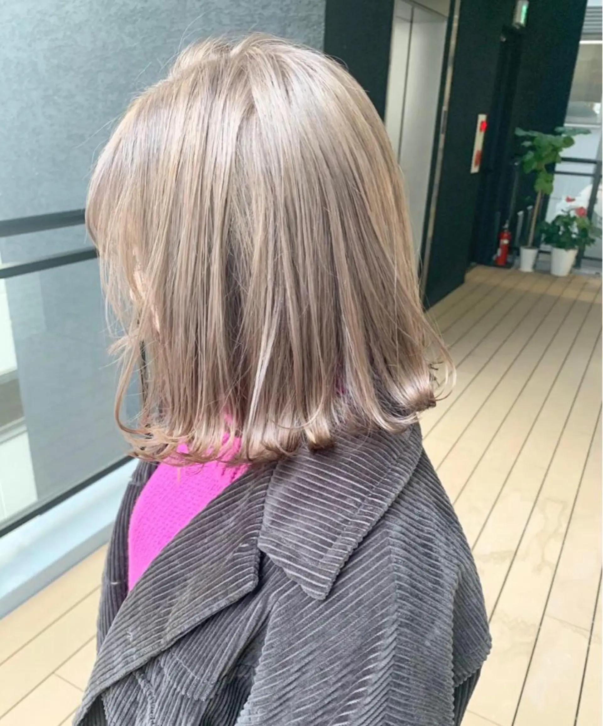 セミロング カラー ヘアアレンジ Amelie yunのヘアスタイル