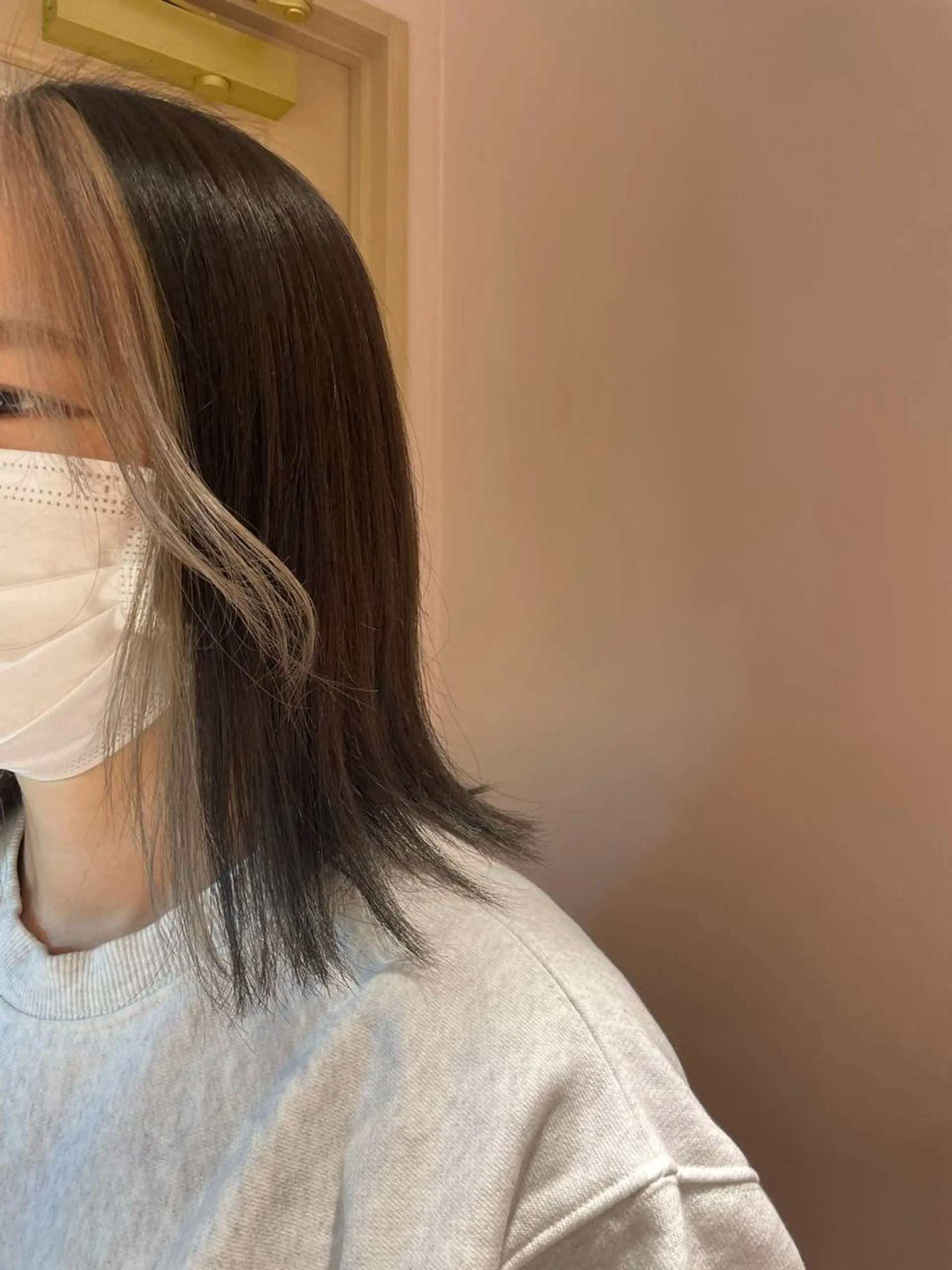 ミディアム ヘアカラー トリートメント ヘッドスパ マホ/日吉/髪質改善 /レイヤー/ガーリーのヘアスタイル