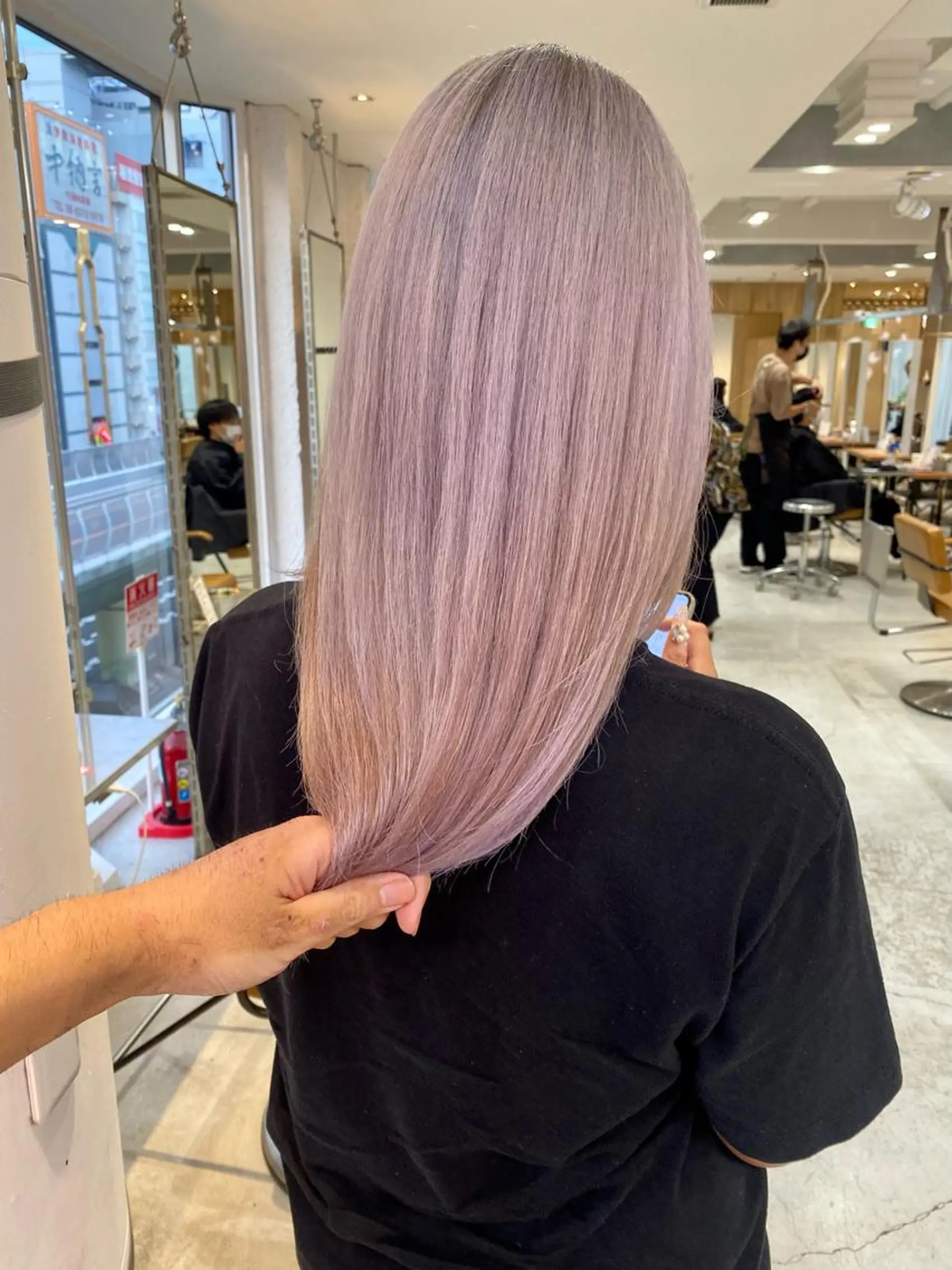 ロング カラー バレイヤージュ ブリーチ ケアブリーチ ダブルカラー ハイライトカラー welring hair salonのヘアスタイル