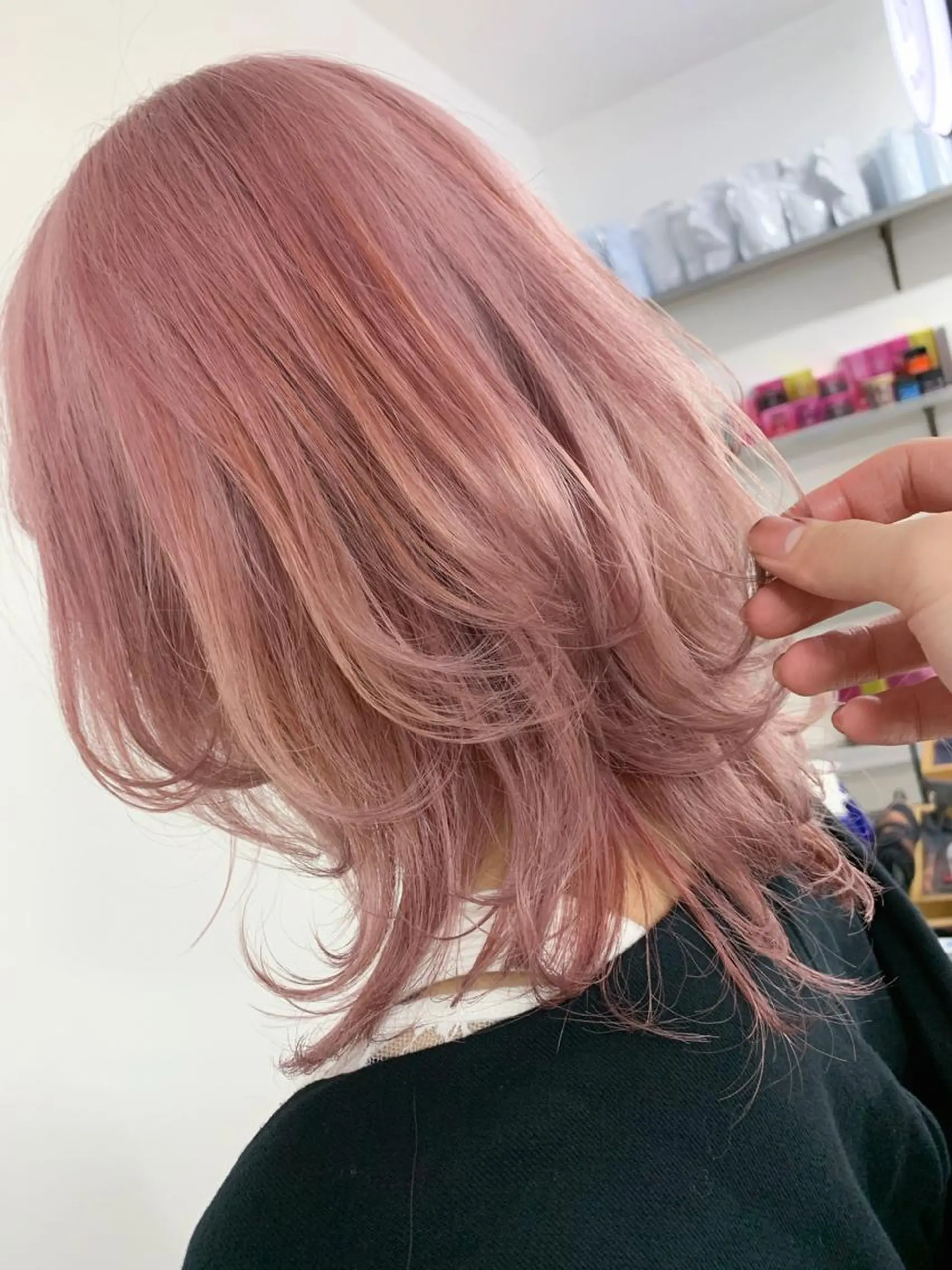 セミロング ヘアカラー トリートメント 🥇近藤 恭輔🥇 Recharme新保のヘアスタイル