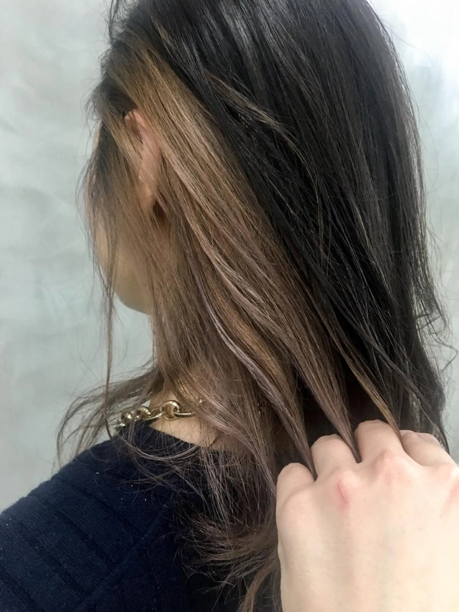 カラー ベージュカラー インナーカラー ラベンダーカラー ヘッドスパ (女性限定)🍋モエのヘアスタイル
