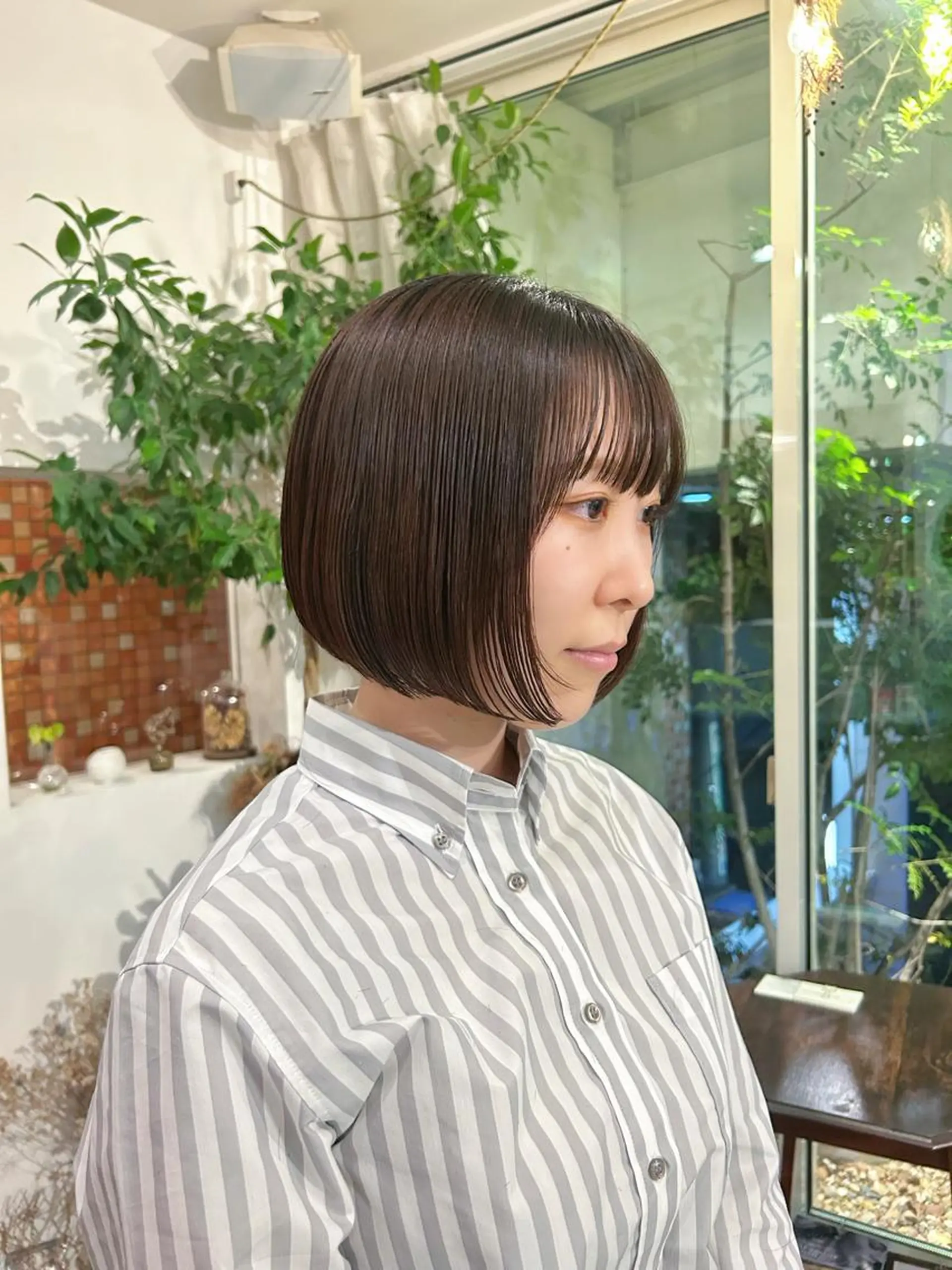 ショート ボブ 谷澤 朋佳のヘアスタイル