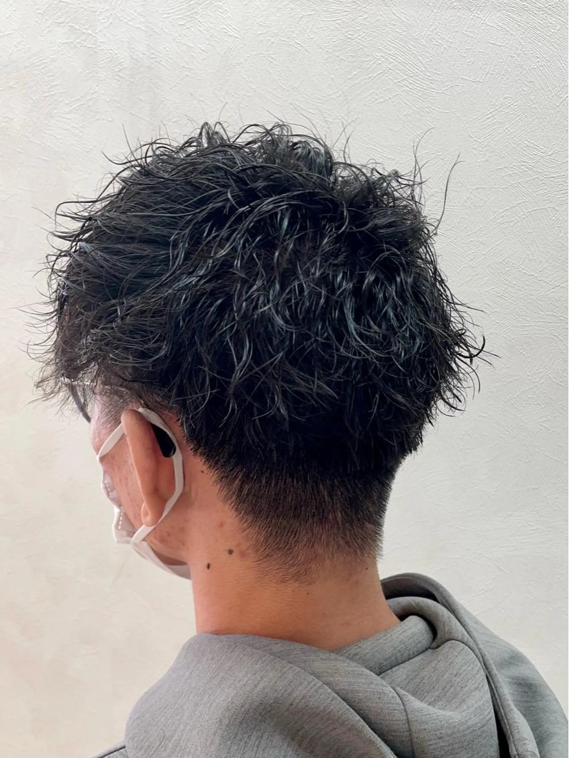 ショート パーマ メンズ カット パーマ トリートメント 加藤 遥花のヘアスタイル
