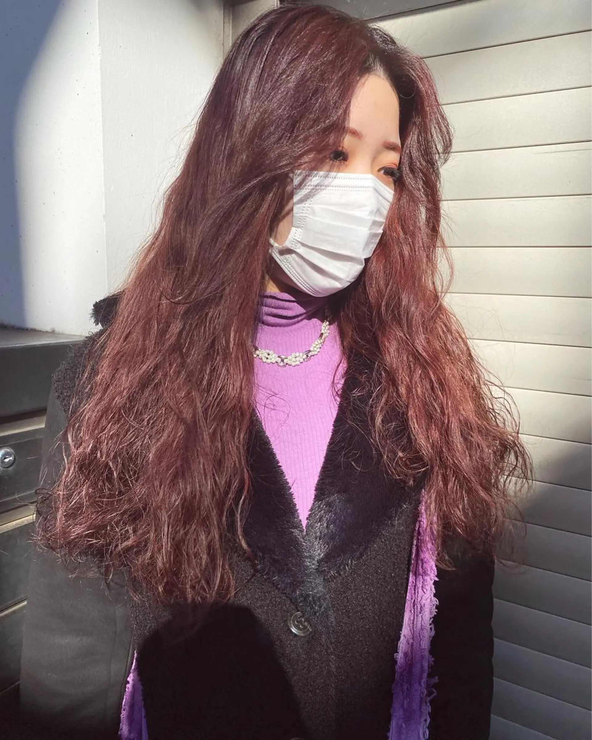 ロング カラー ソバージュ お任せヘア☘️☘️ 及川渚のヘアスタイル