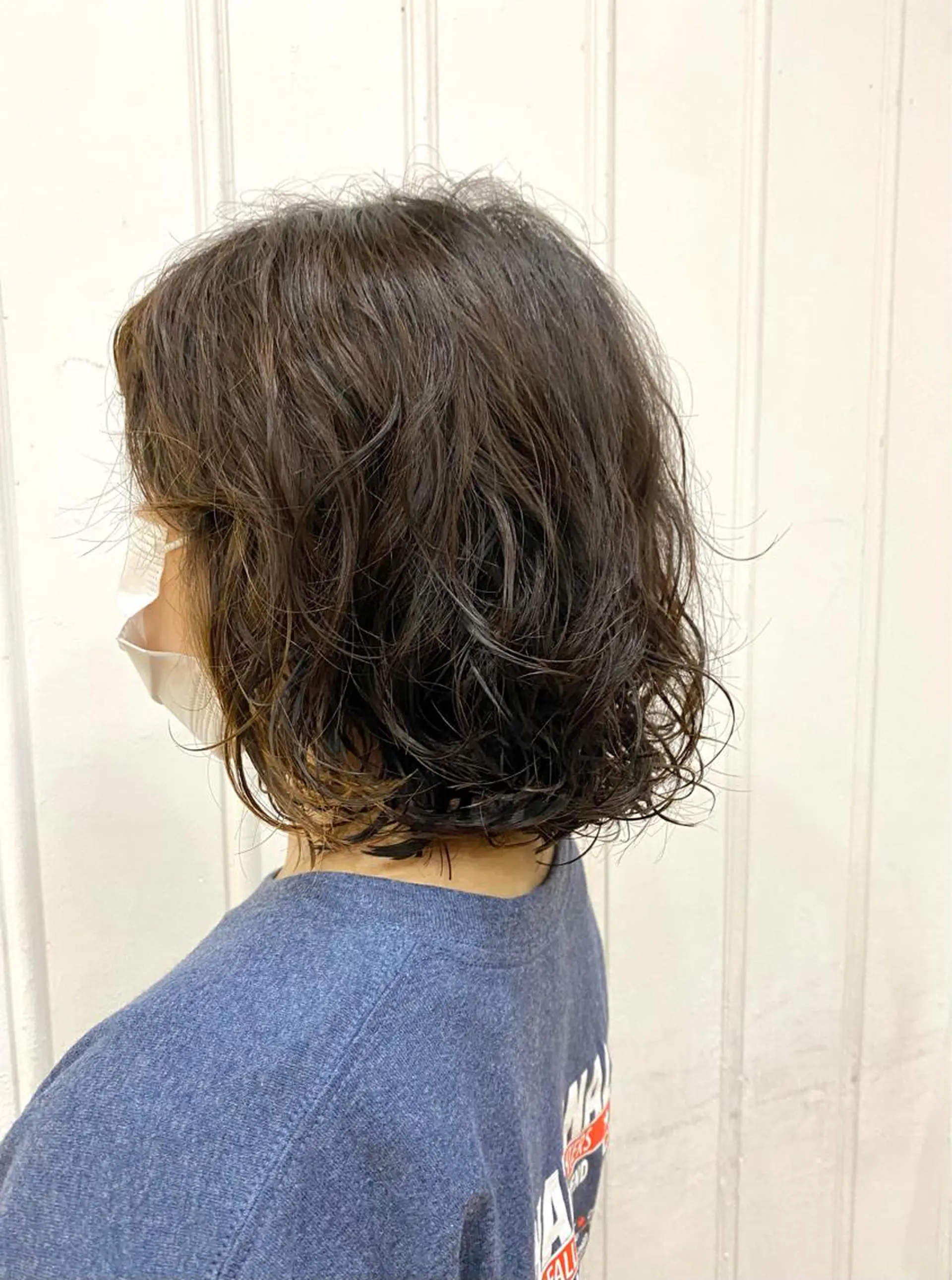 ミディアム パーマ ショート& パーマ　坂本のヘアスタイル