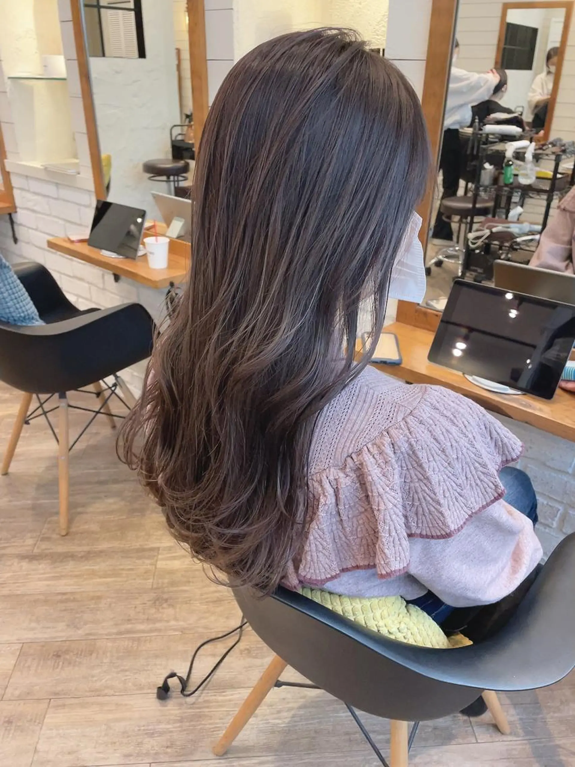 ロング ヘアカラー ✨透明感ケアカラー✨ 長野ゆきなのヘアスタイル