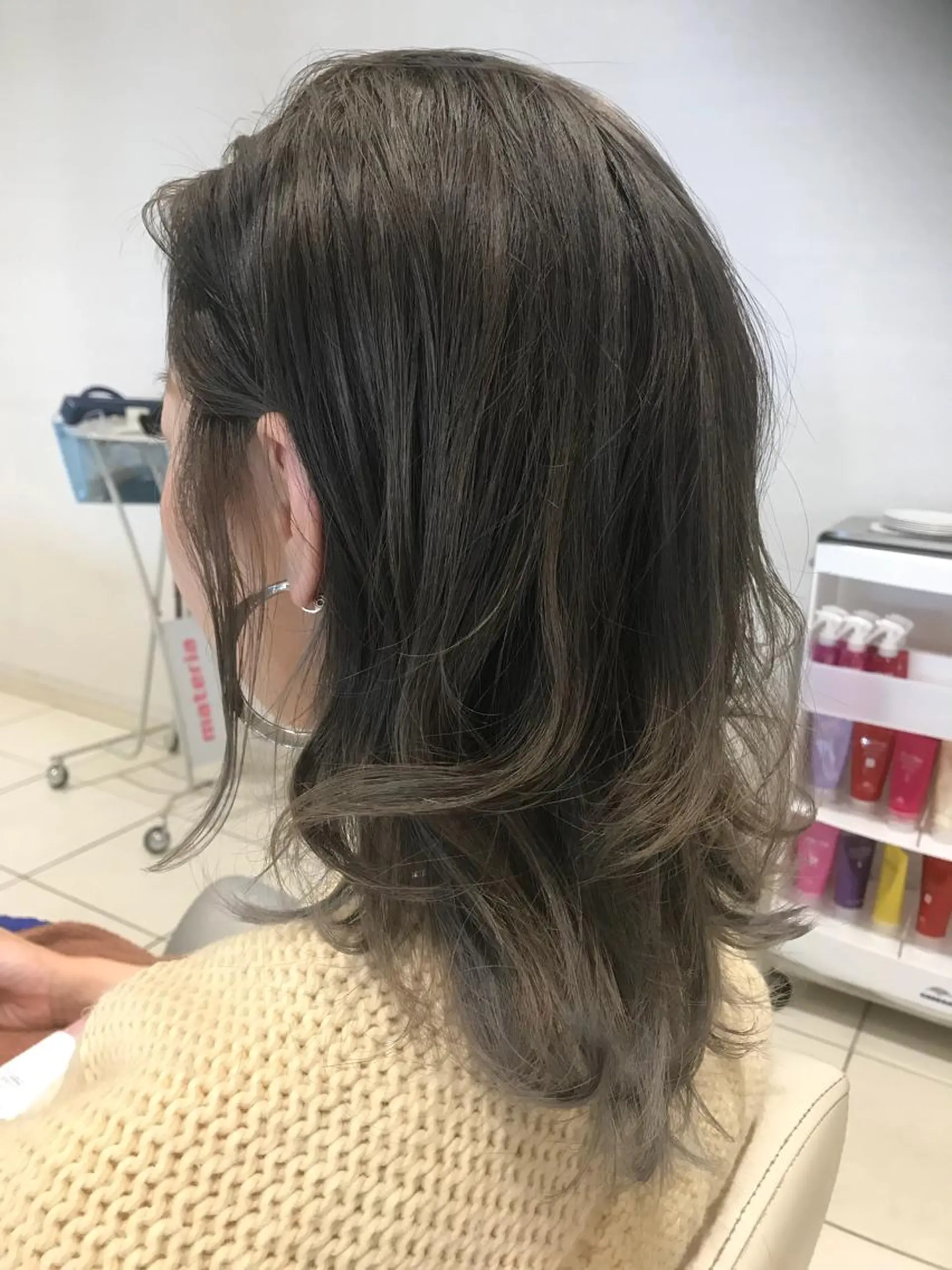 ミディアム カラー パーマ ヘアアレンジ メンズ キッズ ネイル マツエク・マツパ ヘアカラー EnBlesS西宮 マンツーマン神道有基のヘアスタイル