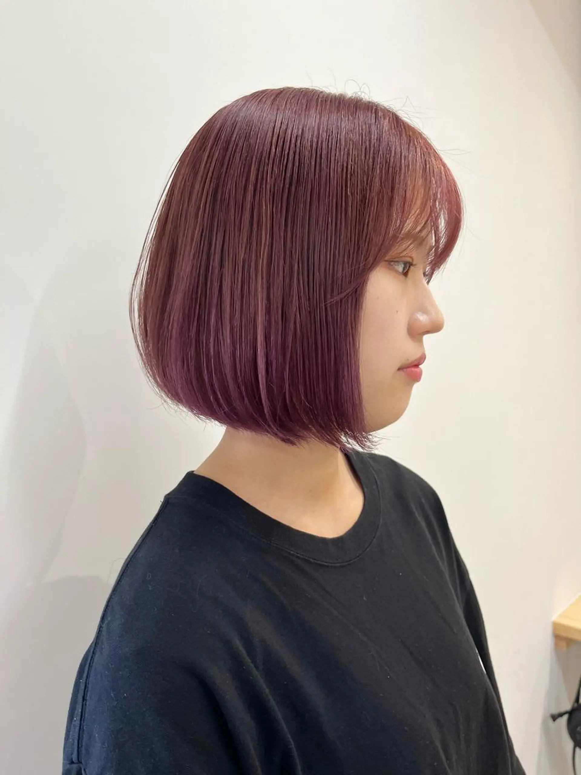 ミディアム ピンクラベンダー ヘアカラー トリートメント ブリーチなしカラー ダブルカラーエクステのヘアスタイル