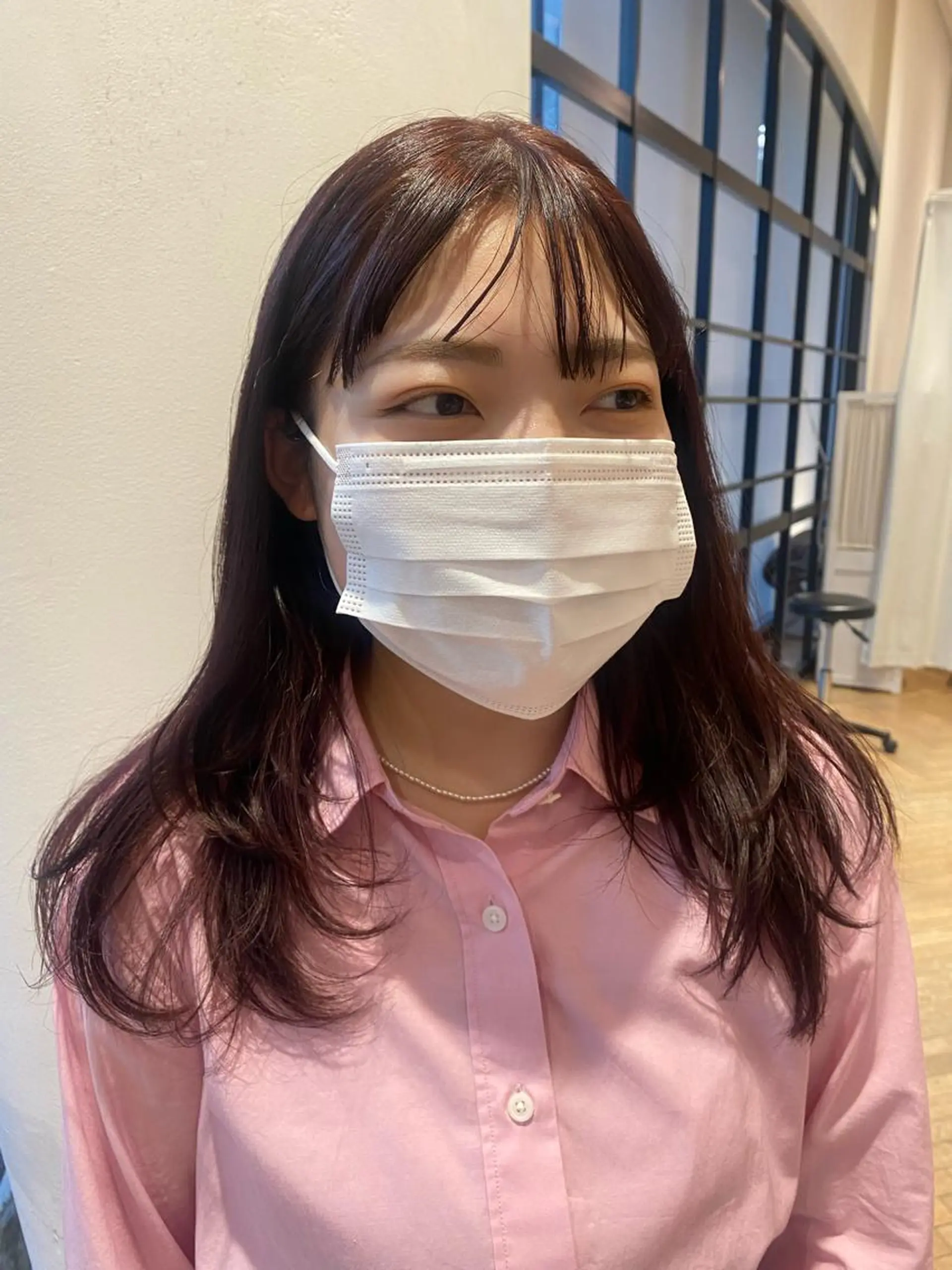 セミロング 増井 彩乃のヘアスタイル