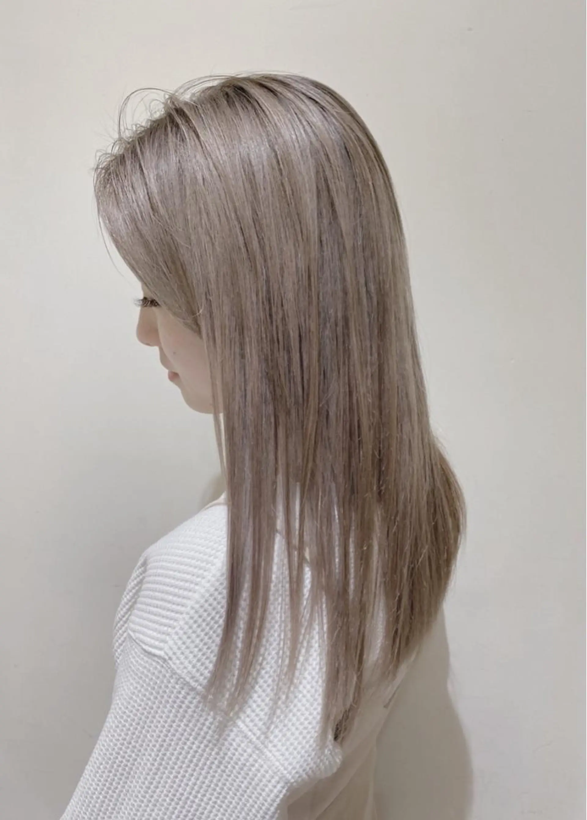 セミロング カラー パーマ ヘアアレンジ グレージュ ミルクティーグレージュ カット ヘアカラー 【ツヤ髪美容師】 ツダケイスケのヘアスタイル