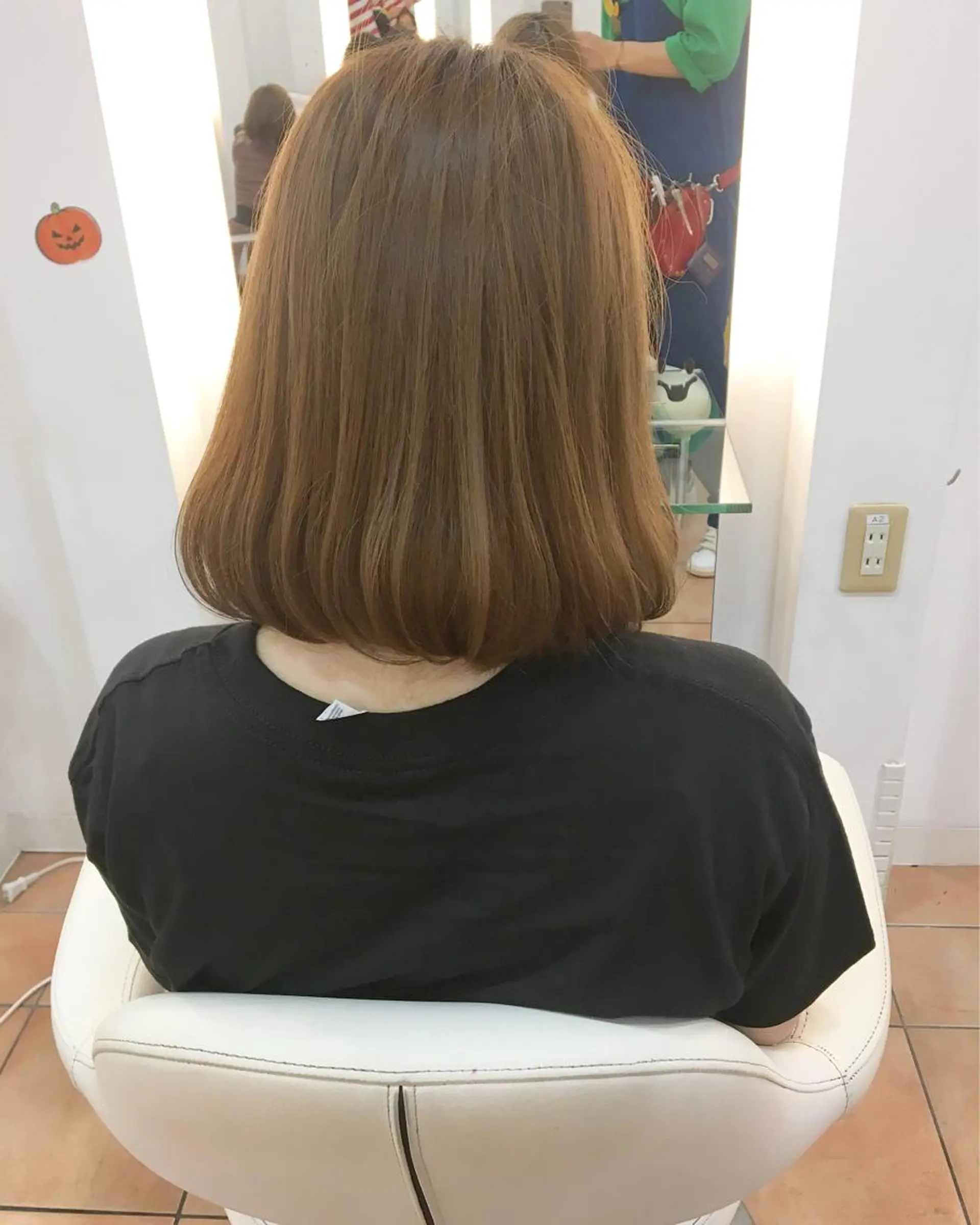 ミディアム カラー 横浜ブリーチムラ直し ハイトーン/ブリーチのヘアスタイル