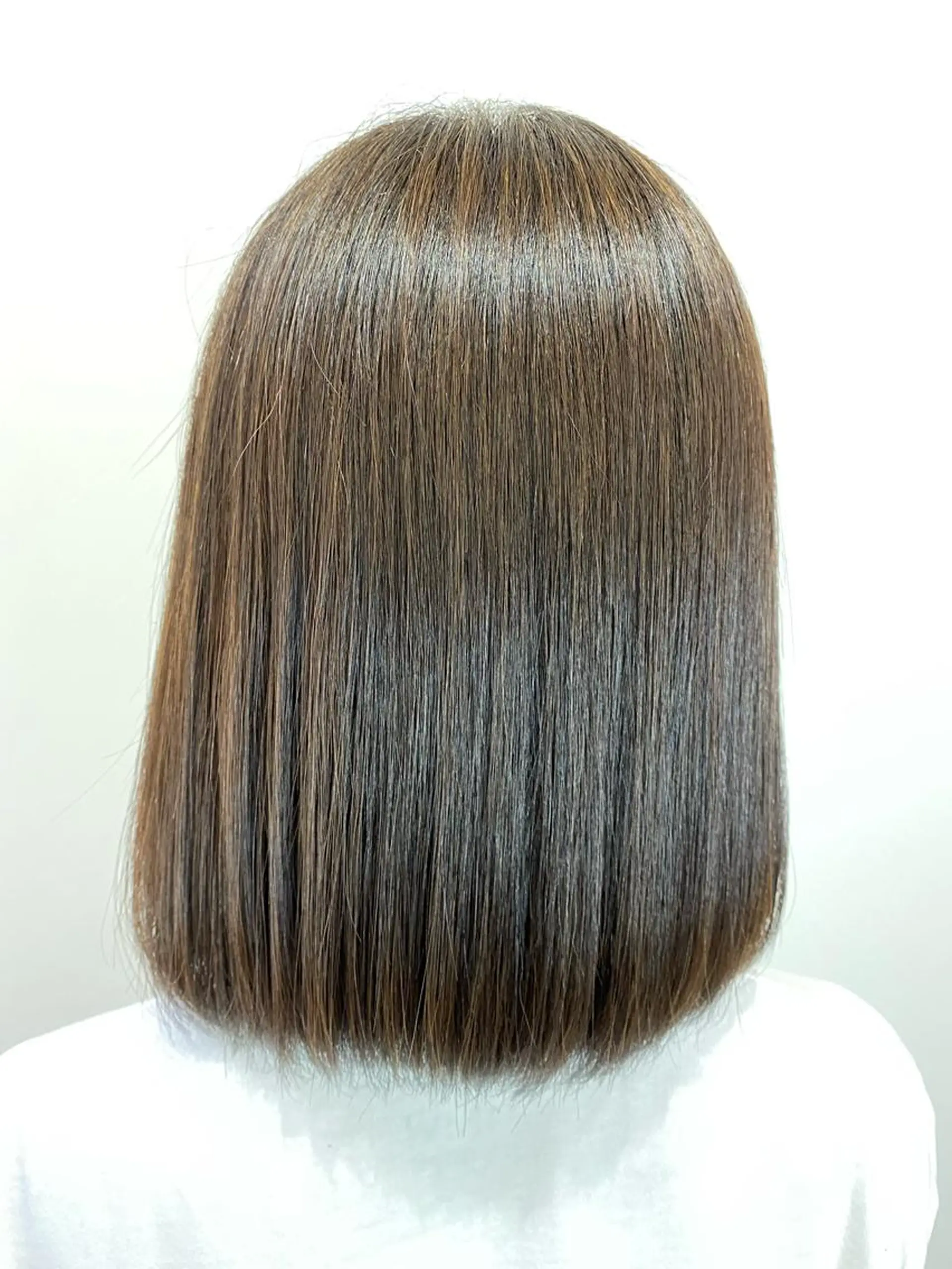 ミディアム ヘアカラー 縮毛矯正 トリートメント 【乾かすだけで革命】 早矢仕正志のヘアスタイル