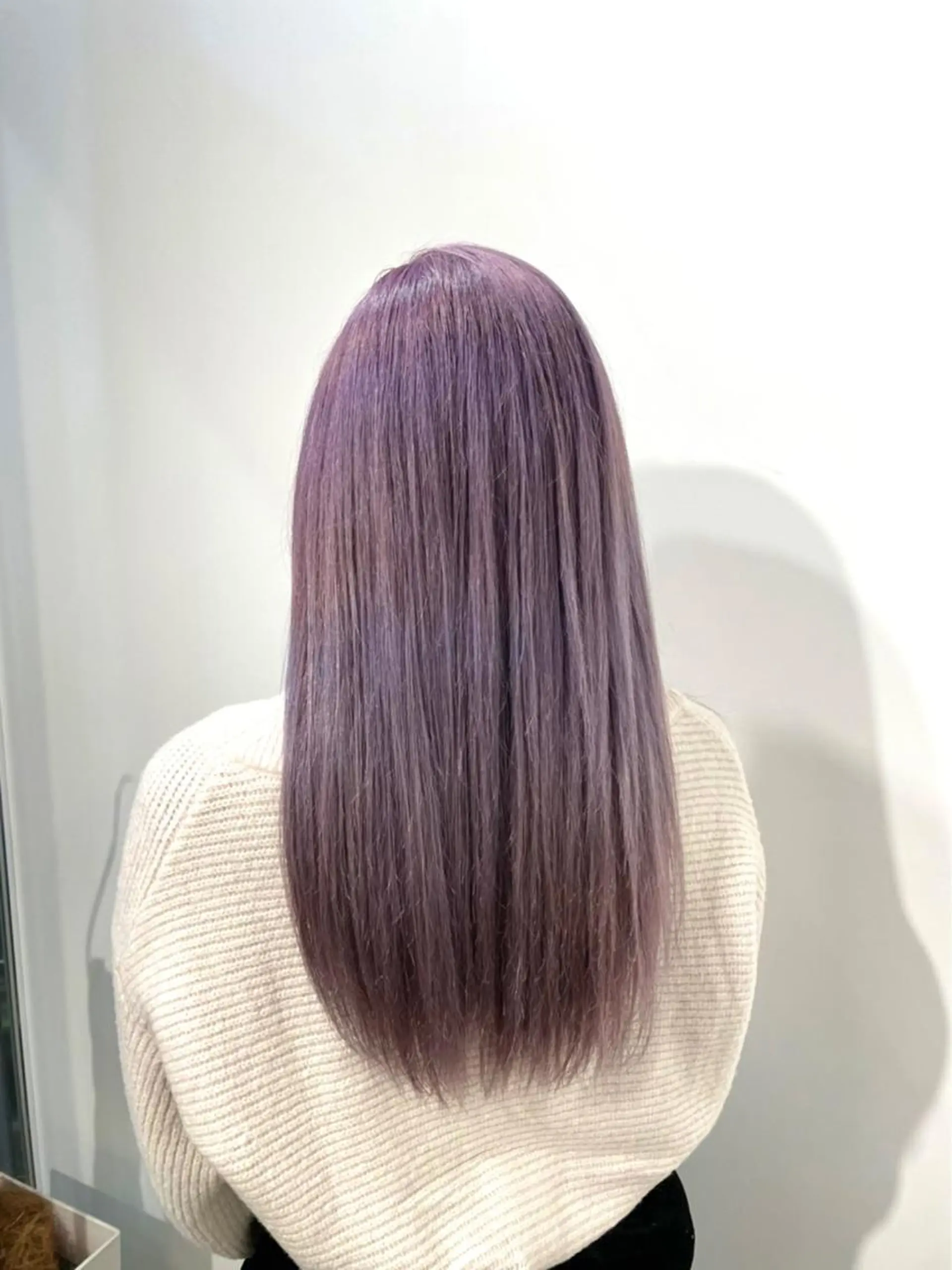 ロング カラー アッシュ ブリーチ ラベンダーカラー ラベンダーアッシュ 🎀暖色/オリーブ カラー🎀seinaのヘアスタイル