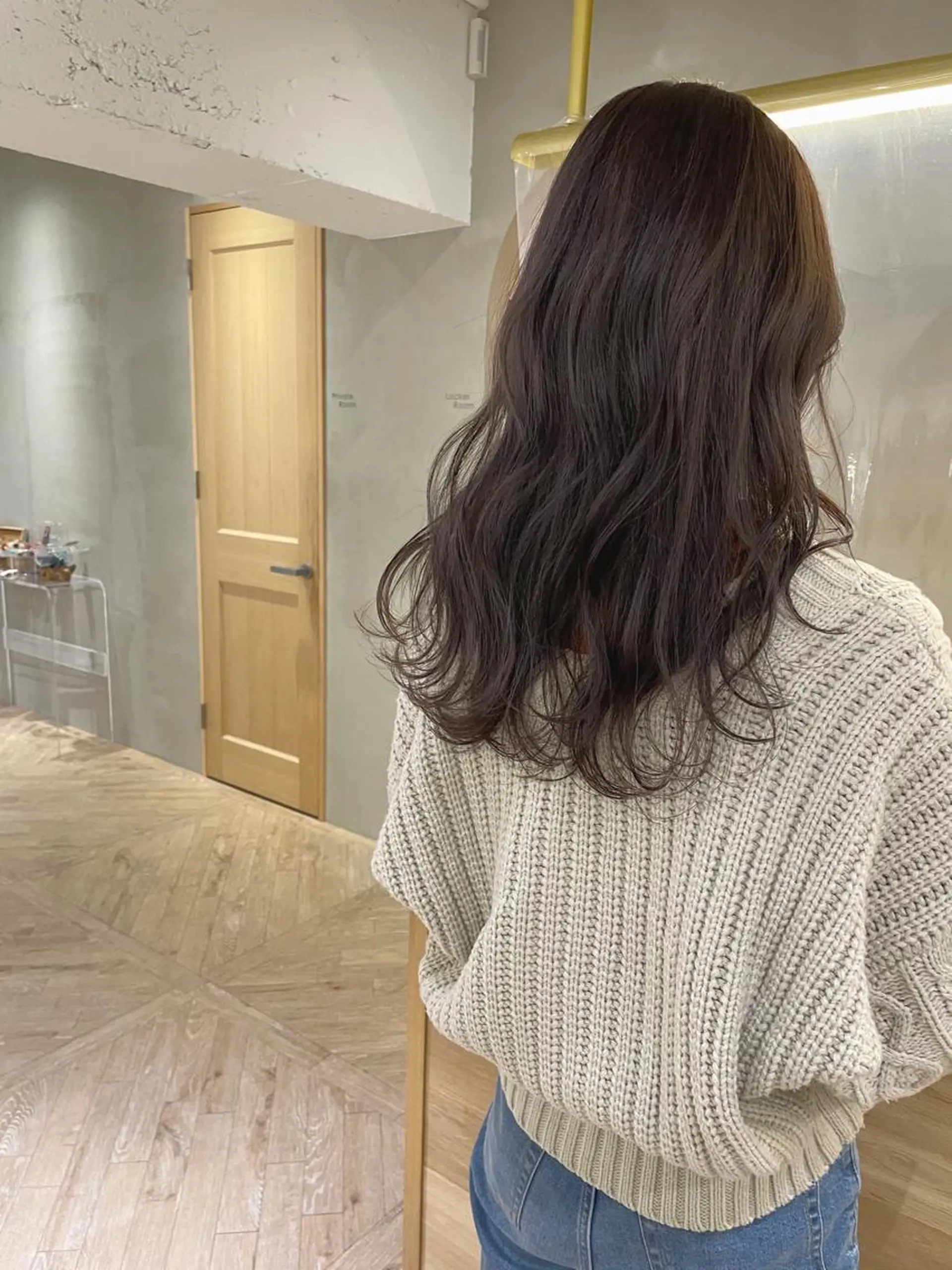 ロング カラー ベージュカラー ブリーチ 透明感カラー ブリーチなしカラー ヘアカラー 顔まわりカット/透け カラー/Memi🎀のヘアスタイル