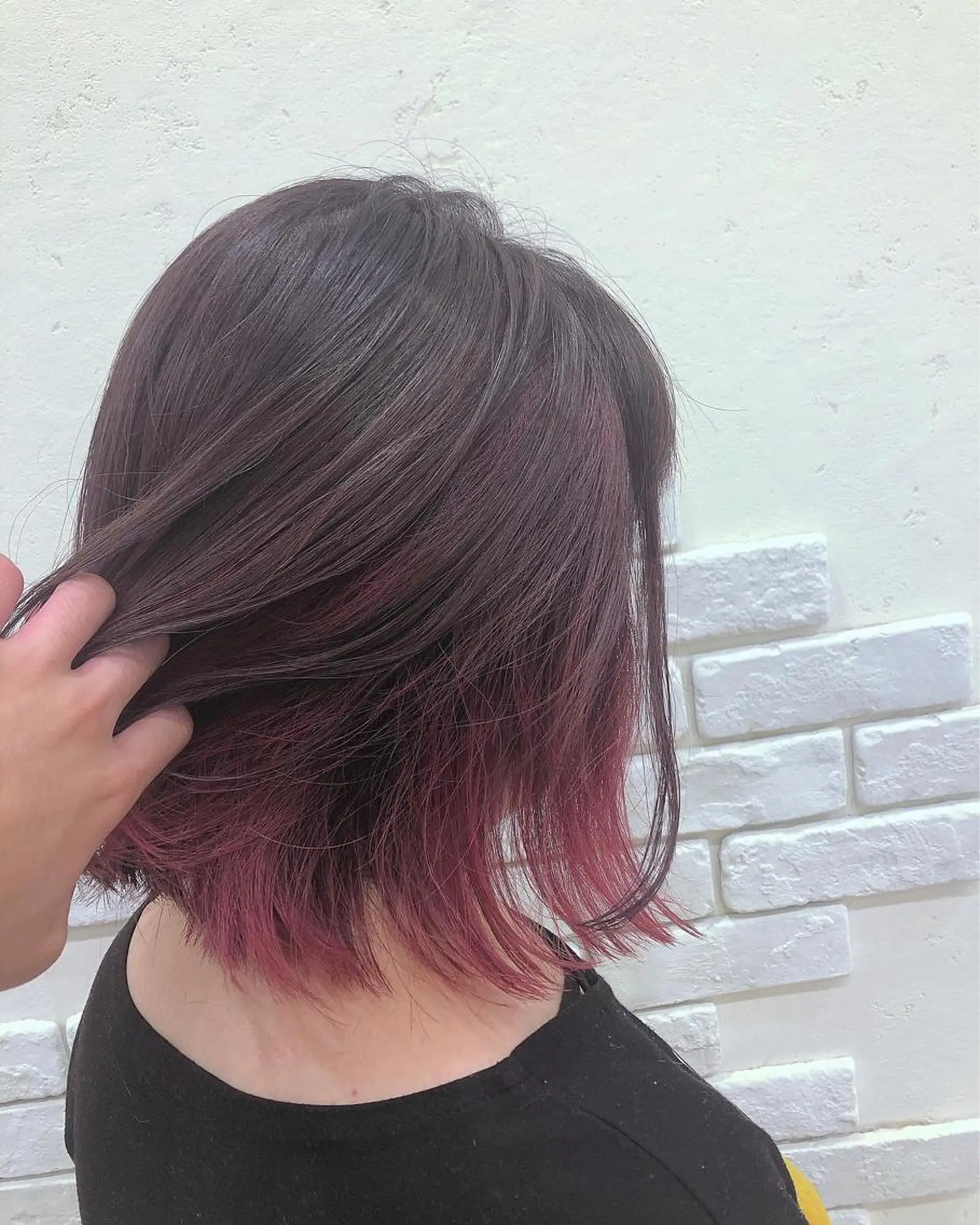 ミディアム 太白区/白髪ぼかし ハイライト/千葉達人のヘアスタイル