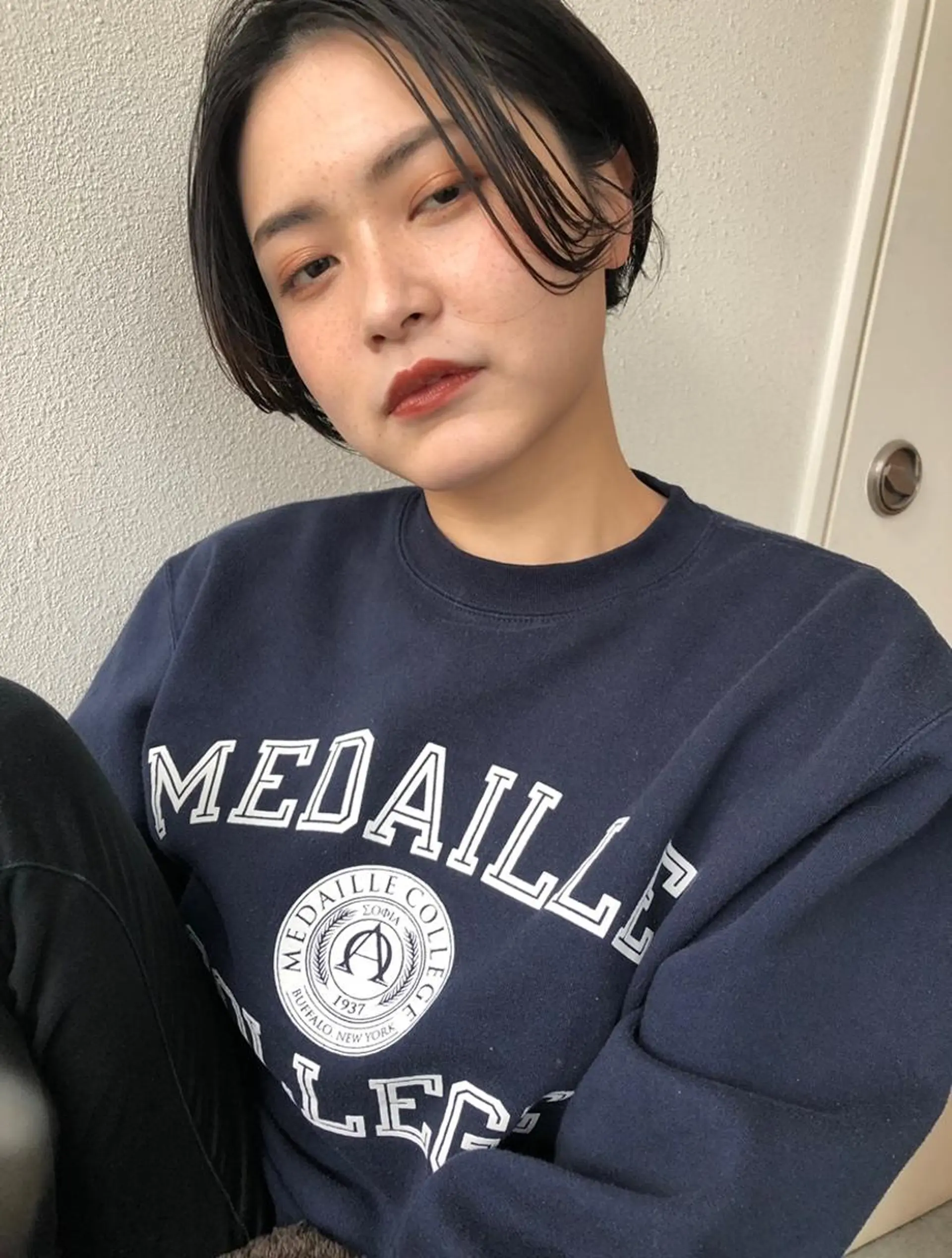 ショート ピンクベージュ/新潟 万代/高橋桃葉🍑のヘアスタイル