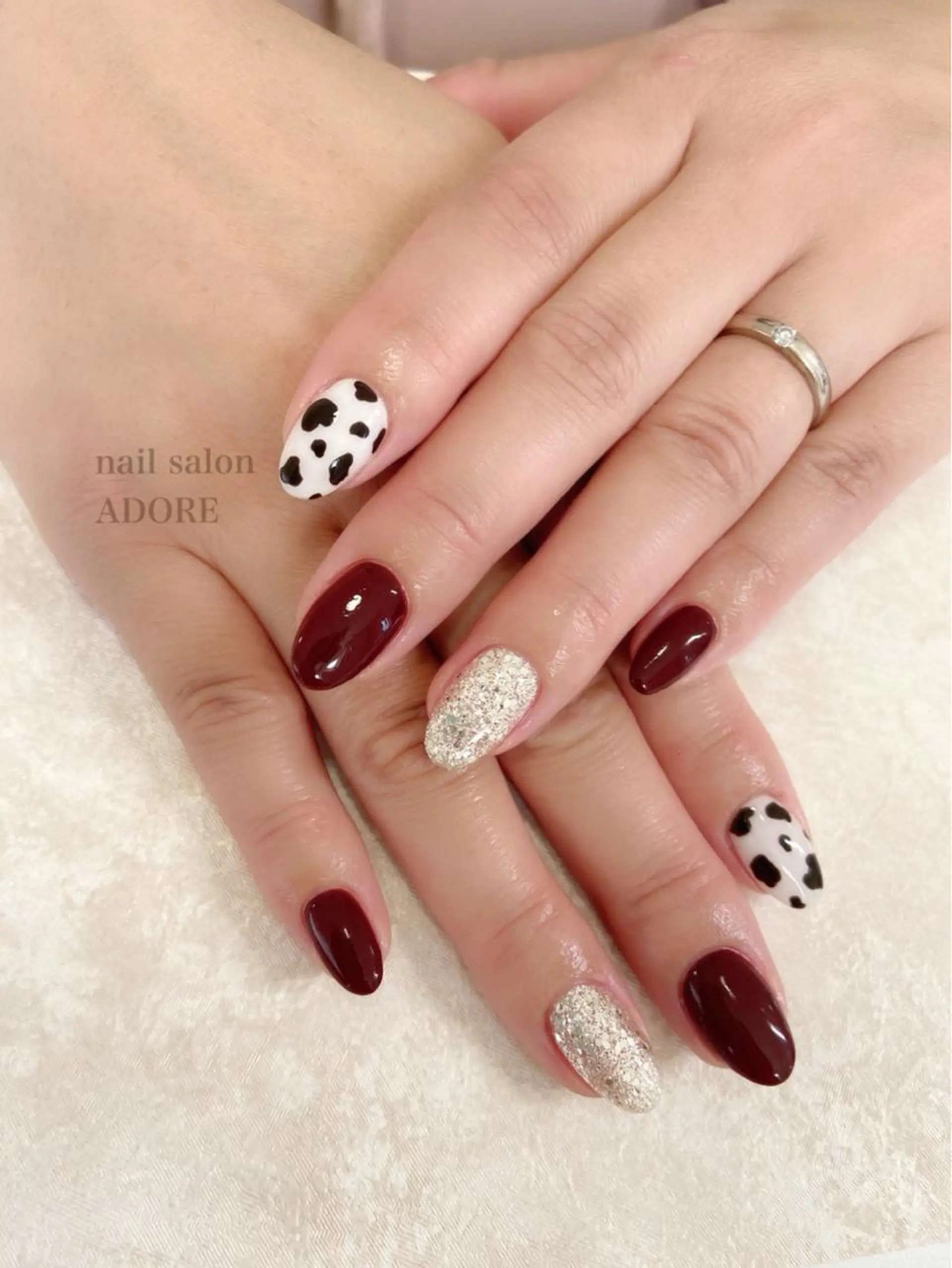 ネイル クリアネイル ミラーネイル ニュアンスネイル Adore nailのネイルデザイン