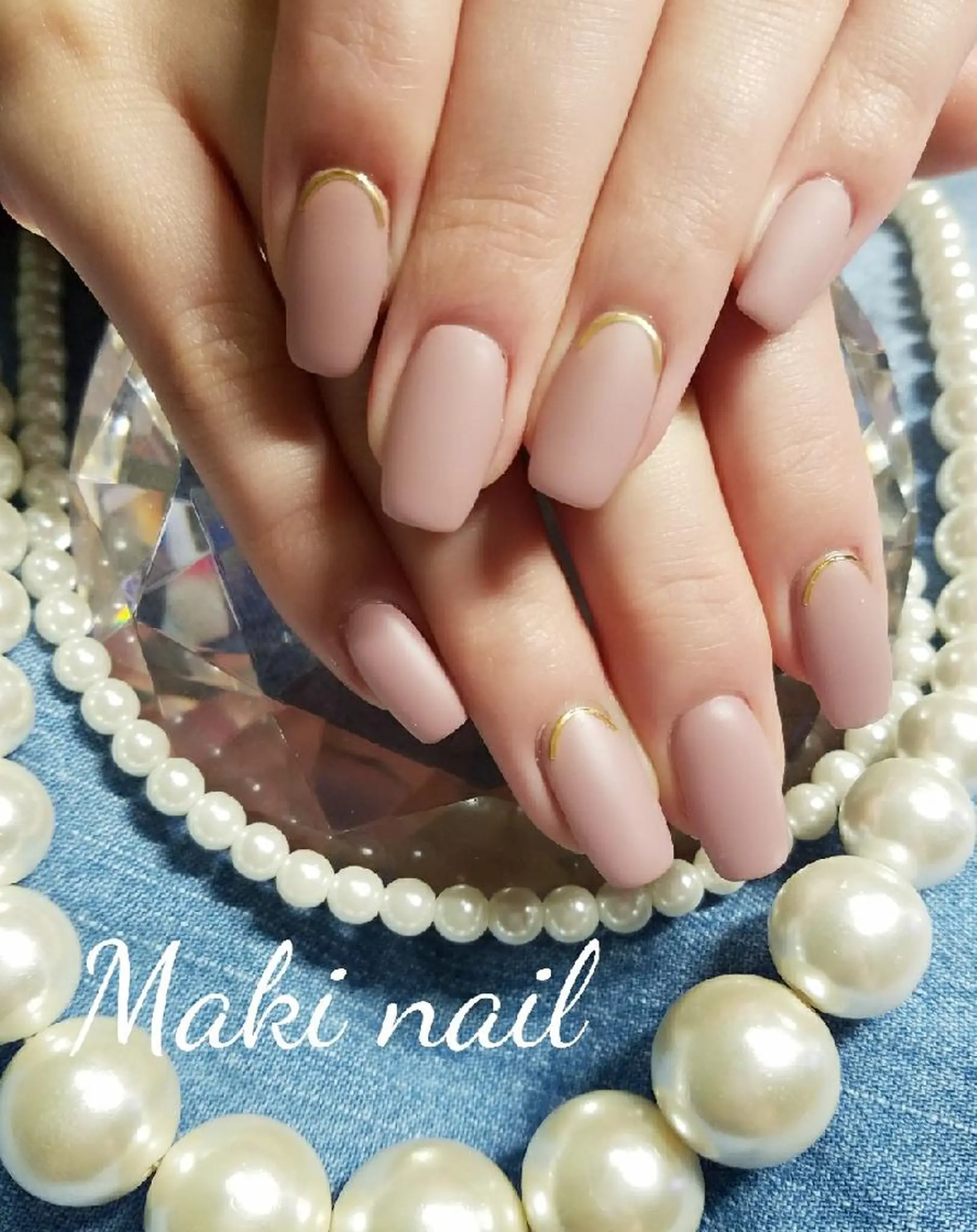 ネイル ショート ジェルネイル スクエアネイル ハンドネイル   MAKI NAILのネイルデザイン