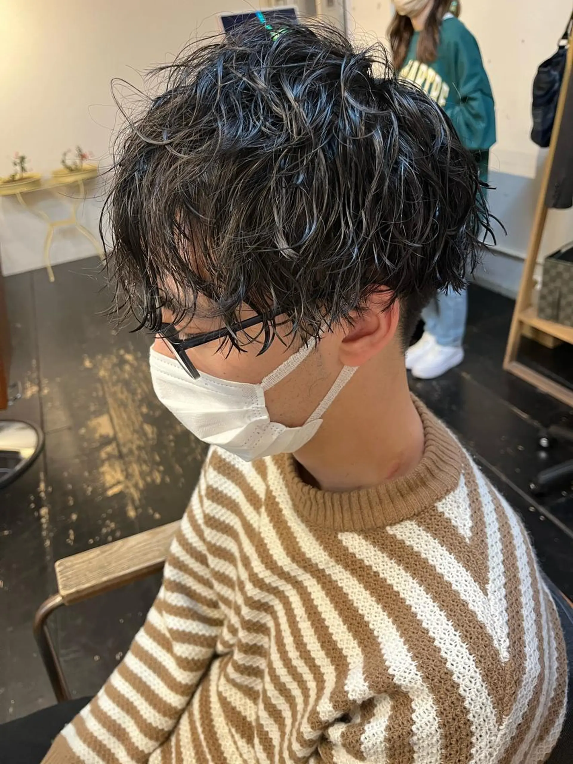 パーマ メンズ カット パーマ bijou chiharuのマツエク・マツパデザイン