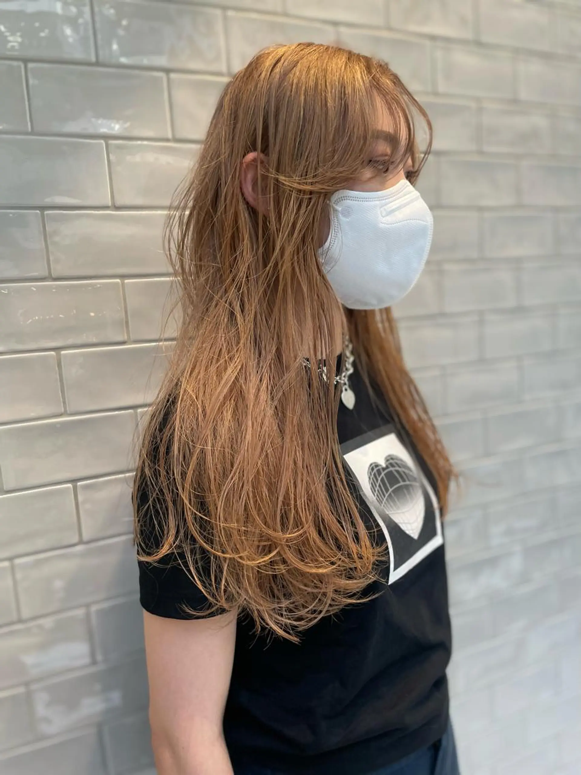 ミディアム カラー カット ヘアカラー トリートメント ブリーチ🪡 ボブ🧶レイヤーのヘアスタイル