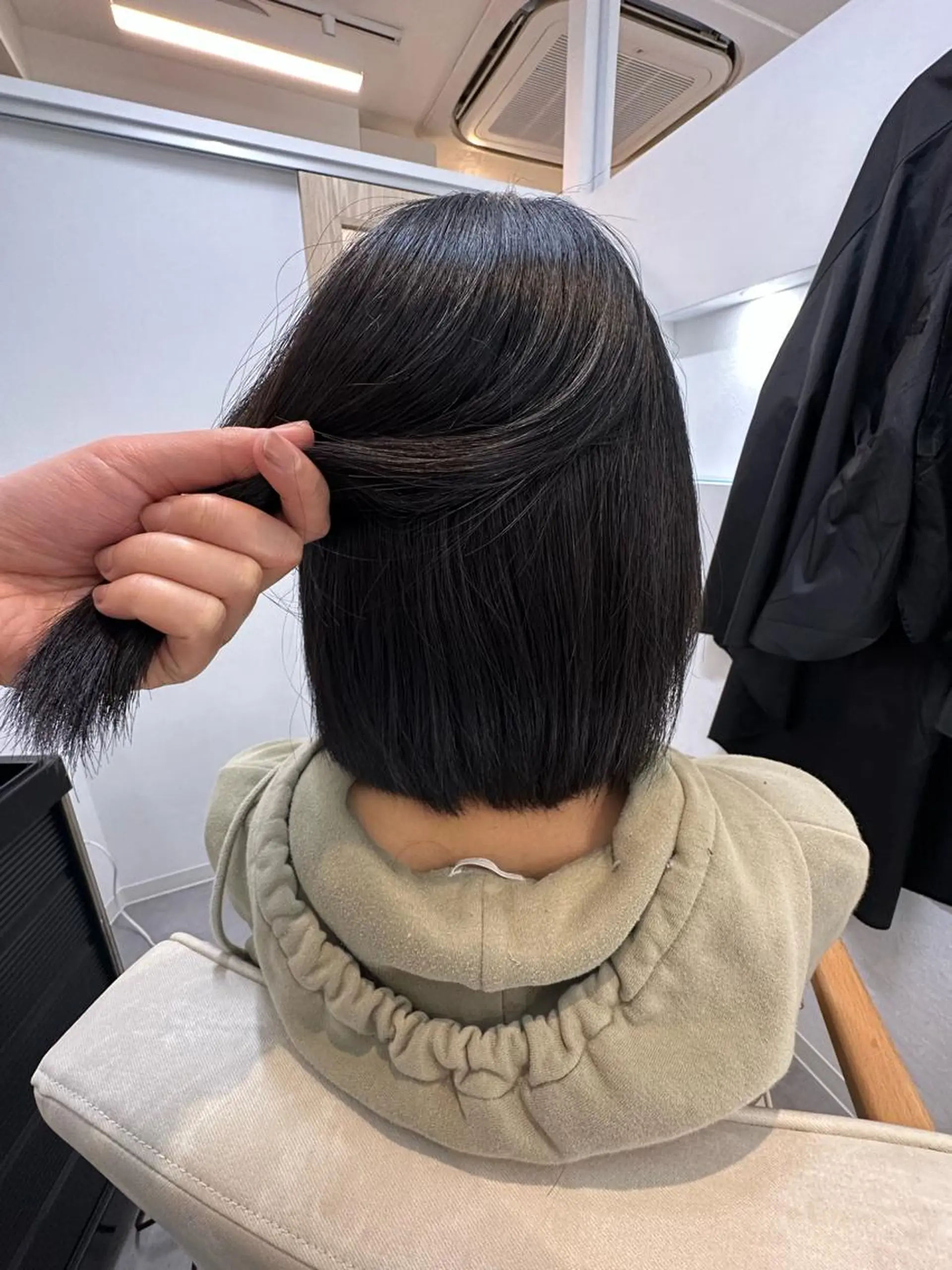 ミディアム 縮毛矯正 カット 縮毛矯正 トリートメント 甲斐 飛鳥のヘアスタイル