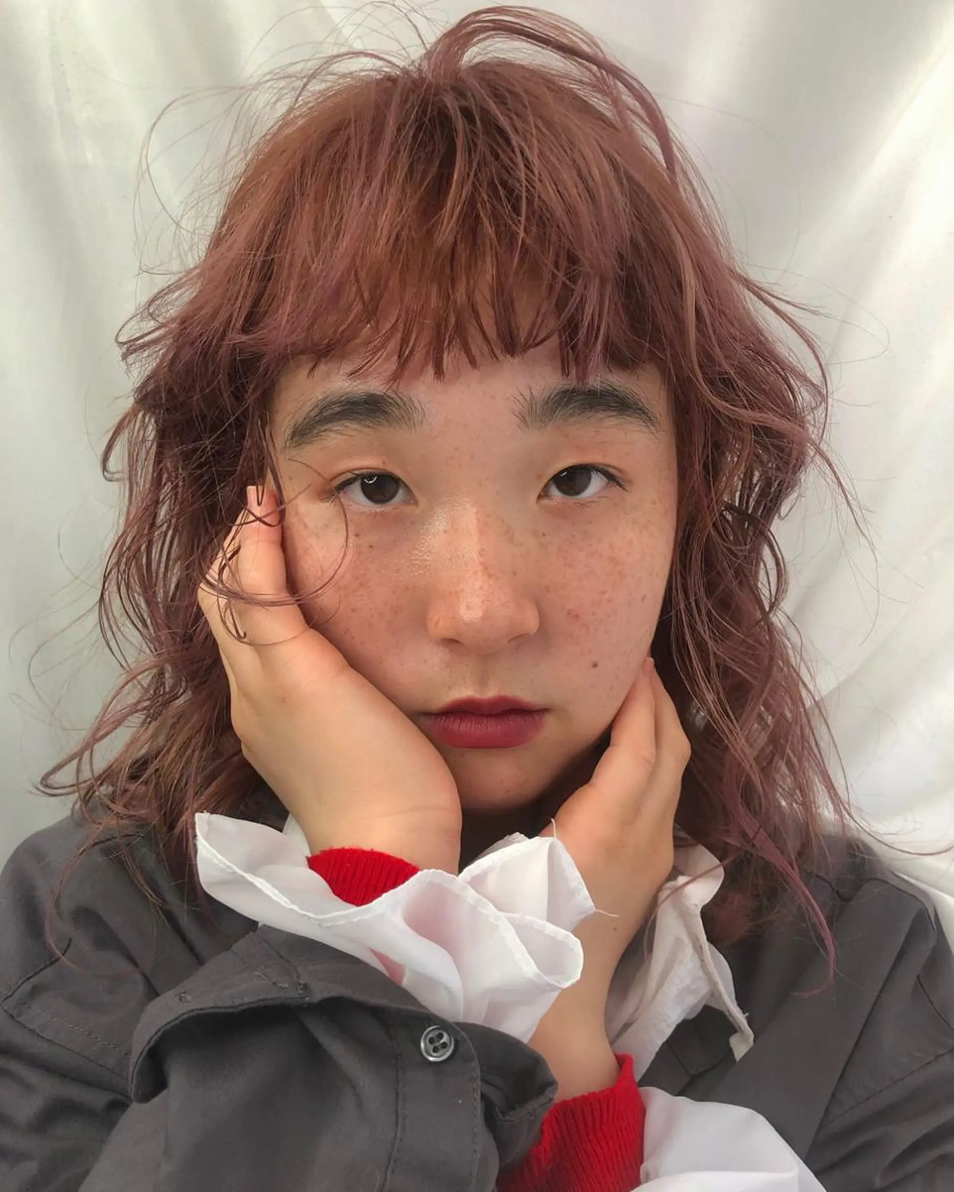 セミロング カラー ヘアアレンジ ヘアカラー 早瀬裕之 パーマのヘアスタイル