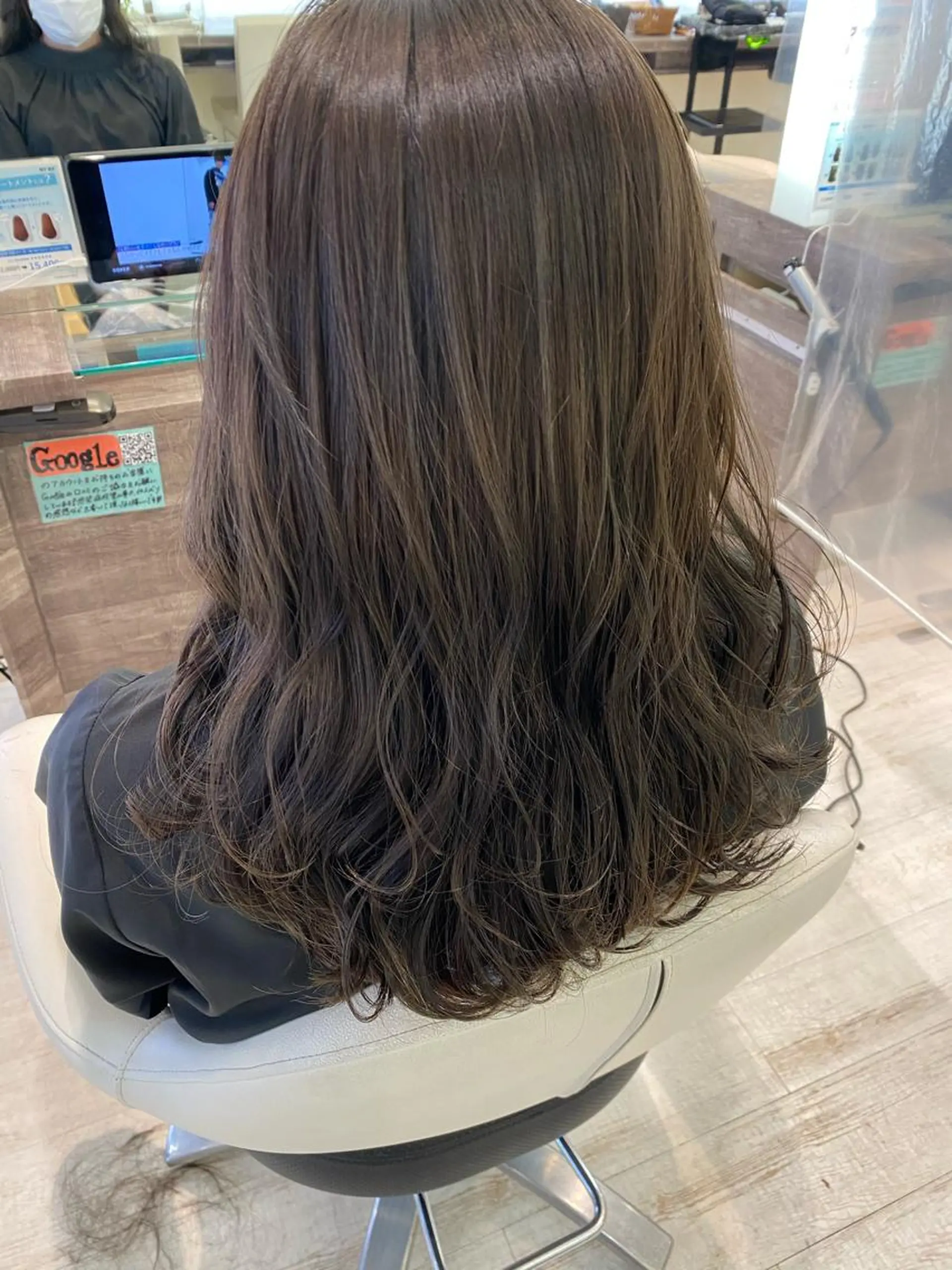 ロング カラー アッシュ アッシュブラウン ブラウンカラー イルミナカラー ショート/ボブ🌿 大野ちかのヘアスタイル