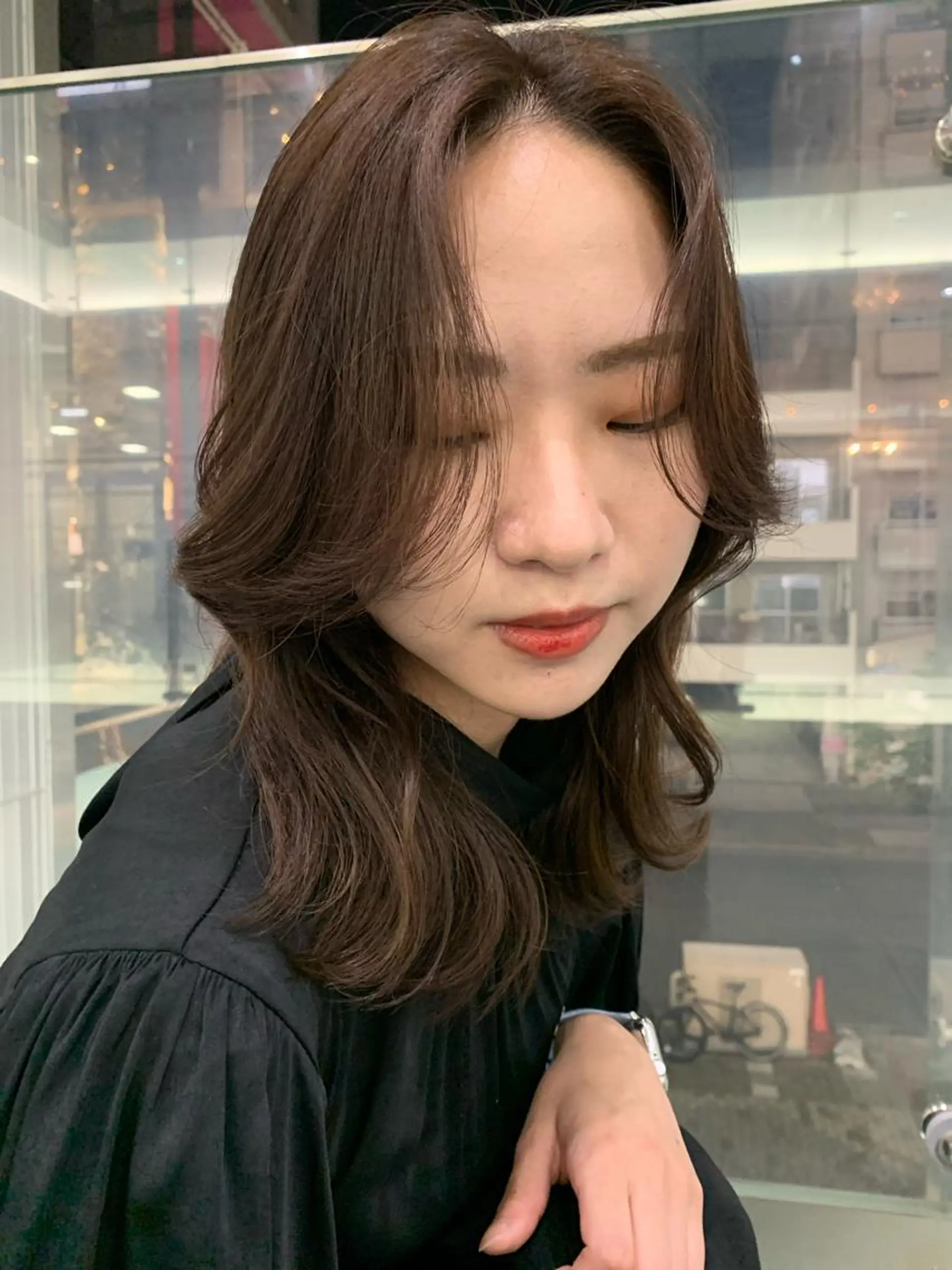 セミロング カット ヘアカラー トリートメント 🎀韓国/髪質改善 長野美和🎀のヘアスタイル