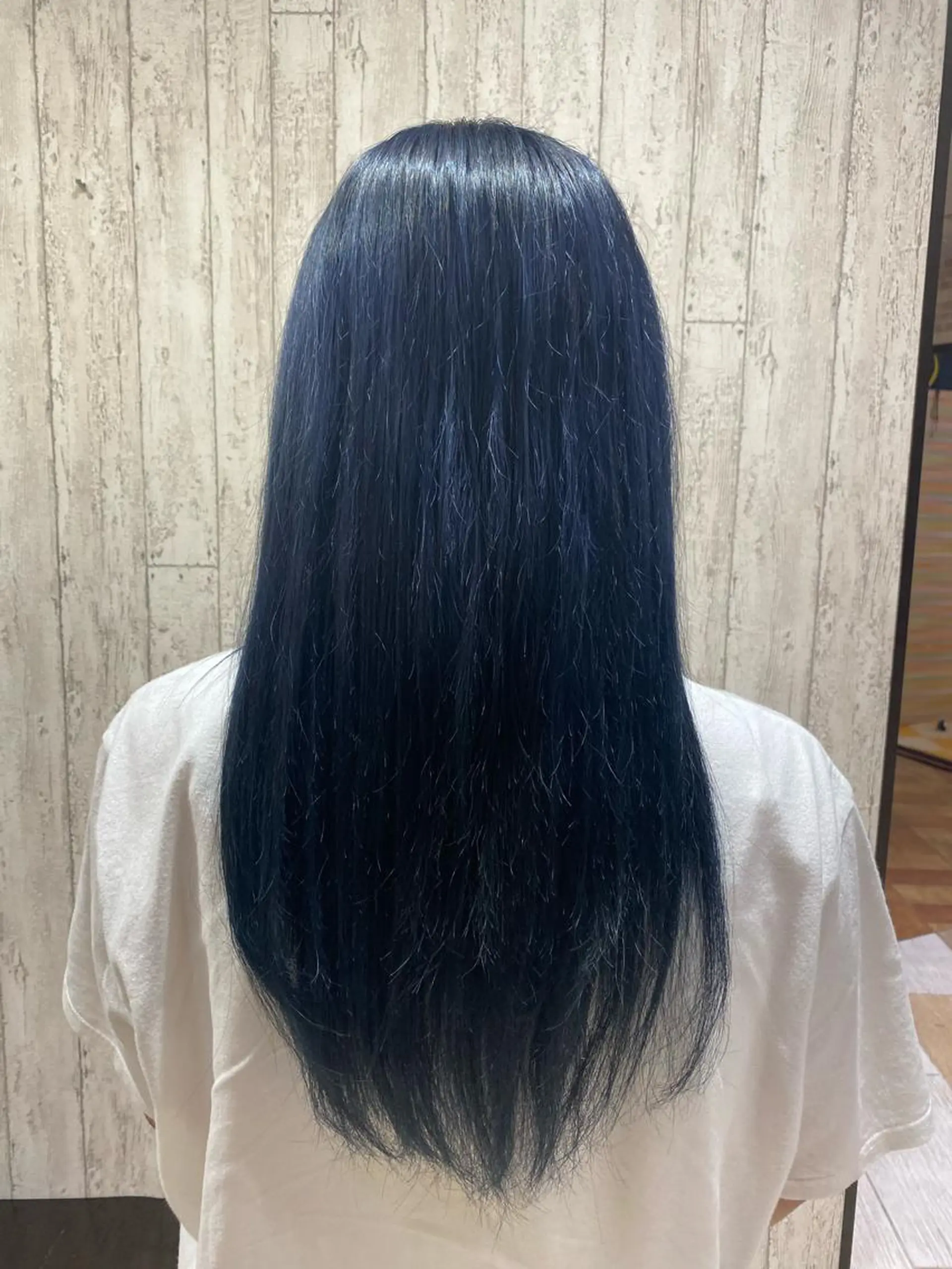 ロング カラー ブリーチ ブルーカラー ヘアカラー トリートメント 🦋店長🦋 ほんさわ みずきのヘアスタイル