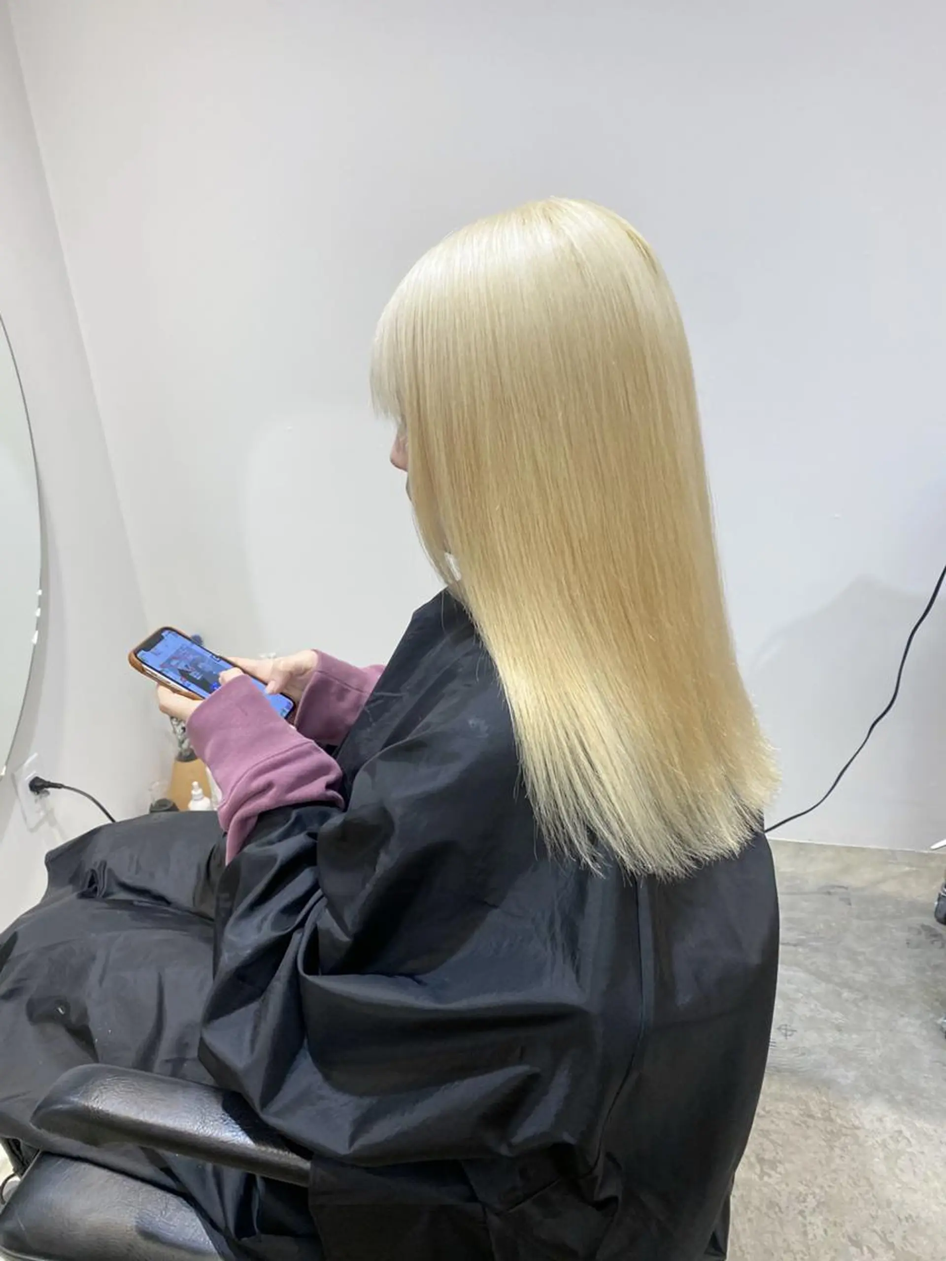 ミディアム サイレント美容師 アイリィのヘアスタイル