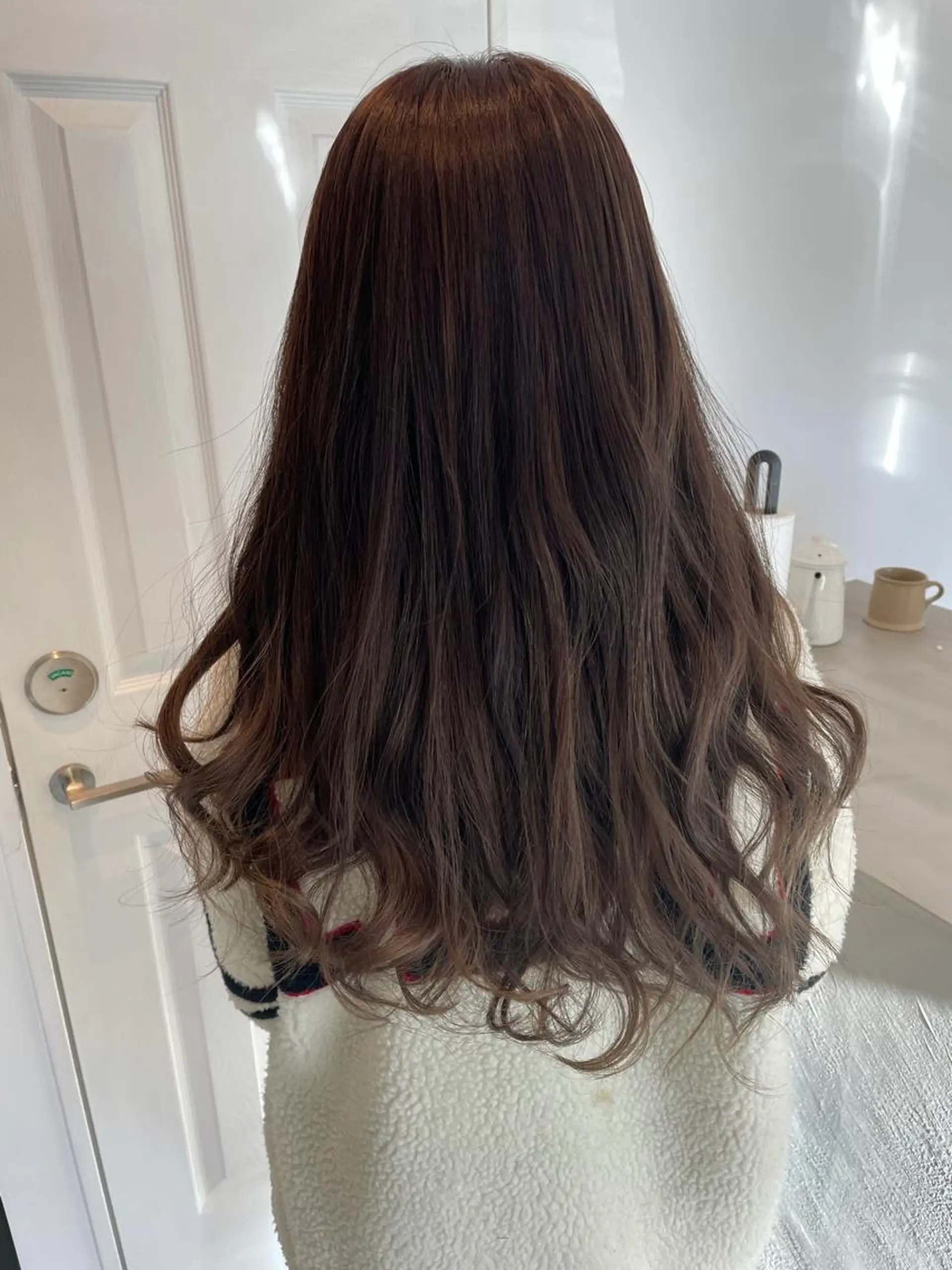 ロング カラー アッシュ アッシュグレー グラデーションカラー カット ヘアカラー トリートメント 中目黒🌼 🌼ハナのヘアスタイル