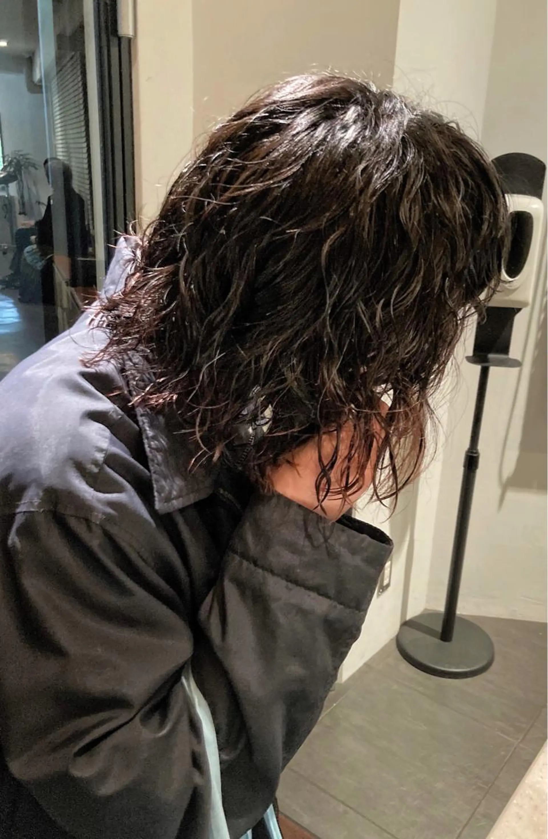 ミディアム パーマ 🛑柔らか透明感 カラー🛑大谷のヘアスタイル