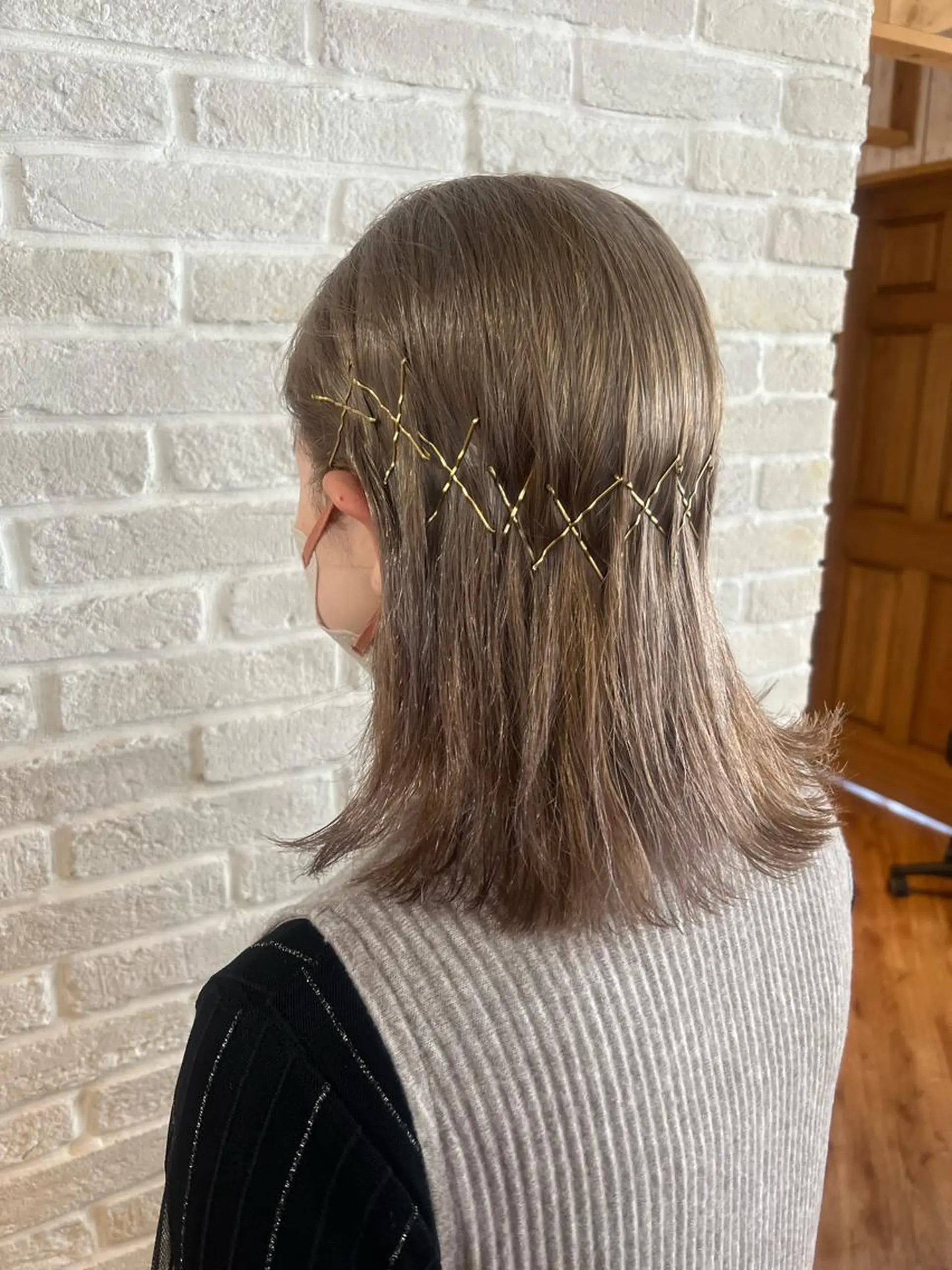 ミディアム カラー ヘアアレンジ ダブルカラー カット ヘアカラー トリートメント ヘアセット Topstylist YUKIのヘアスタイル
