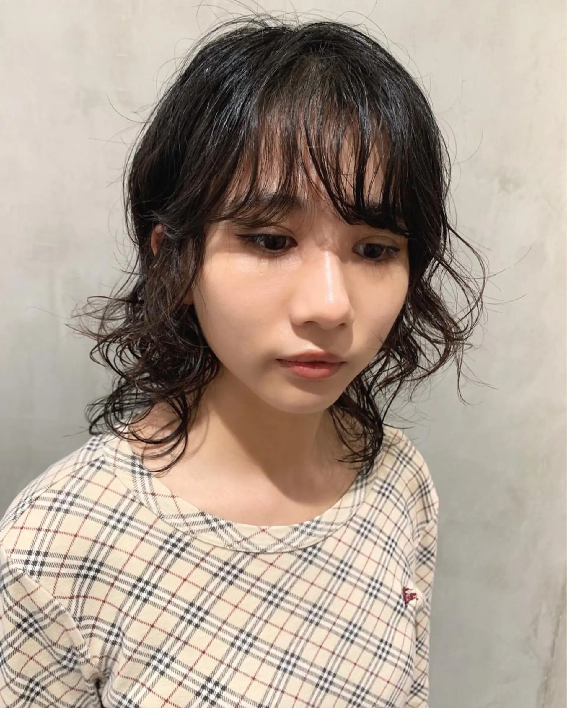 ミディアム パーマ ミディアムパーマ ウルフカット カット パーマ トリートメント 優作 〜圧倒的信頼〜のヘアスタイル