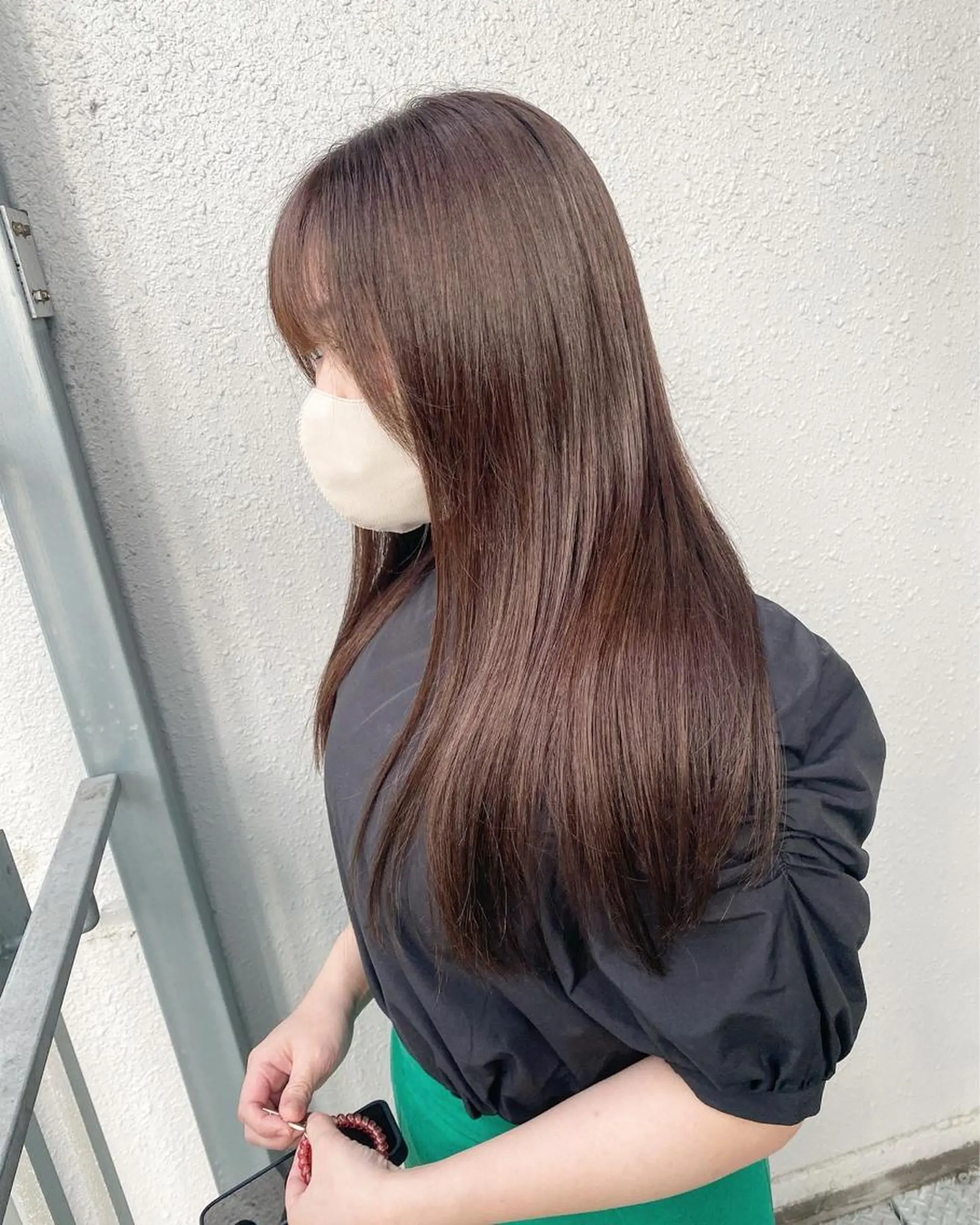 ロング カラー 後藤紗英/髪質改善 /オリーブベージュのヘアスタイル