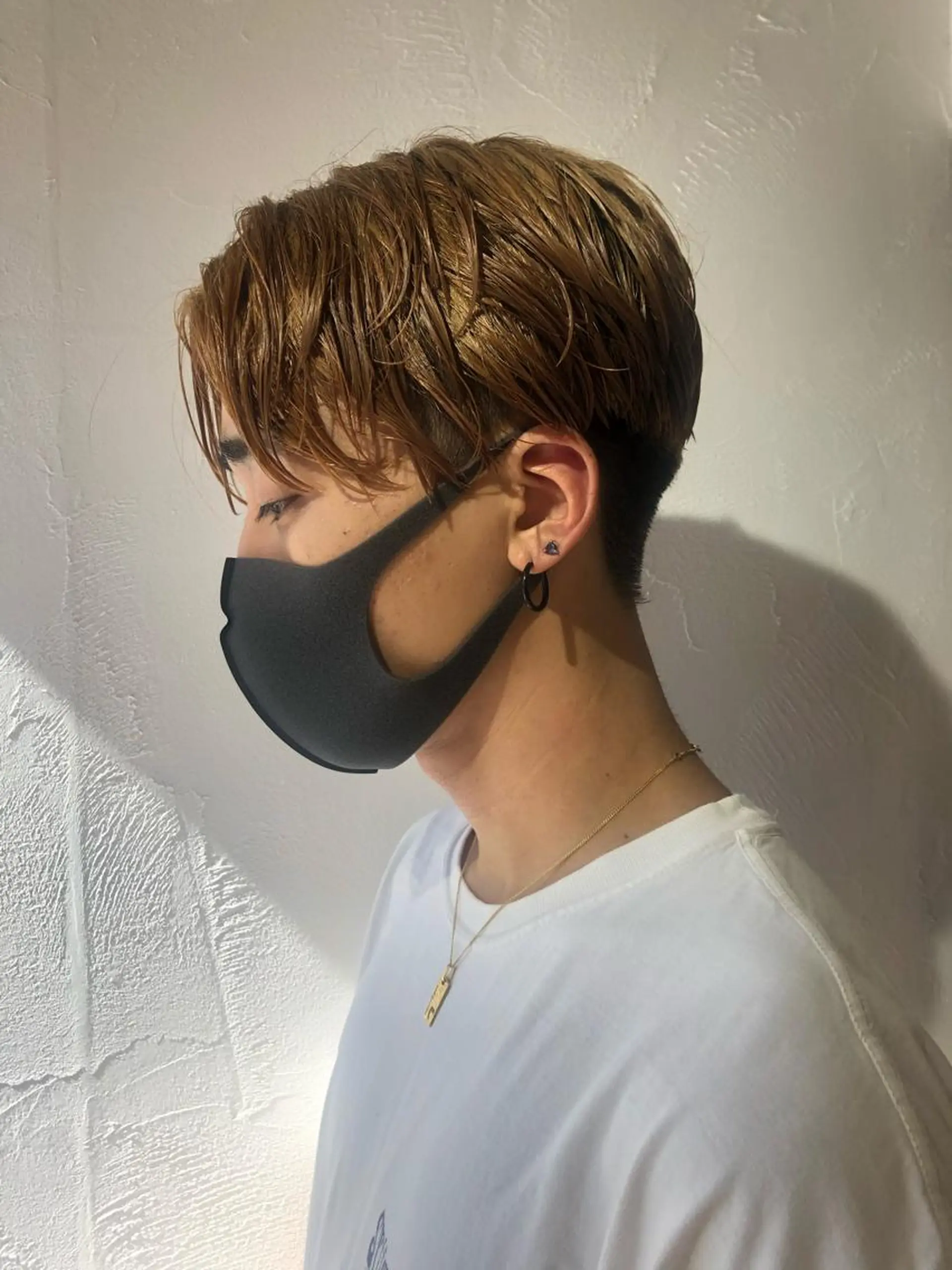 ショート メンズ センターパート 刈り上げ ベイリコルド　アトリ 店長　宮城一真のヘアスタイル