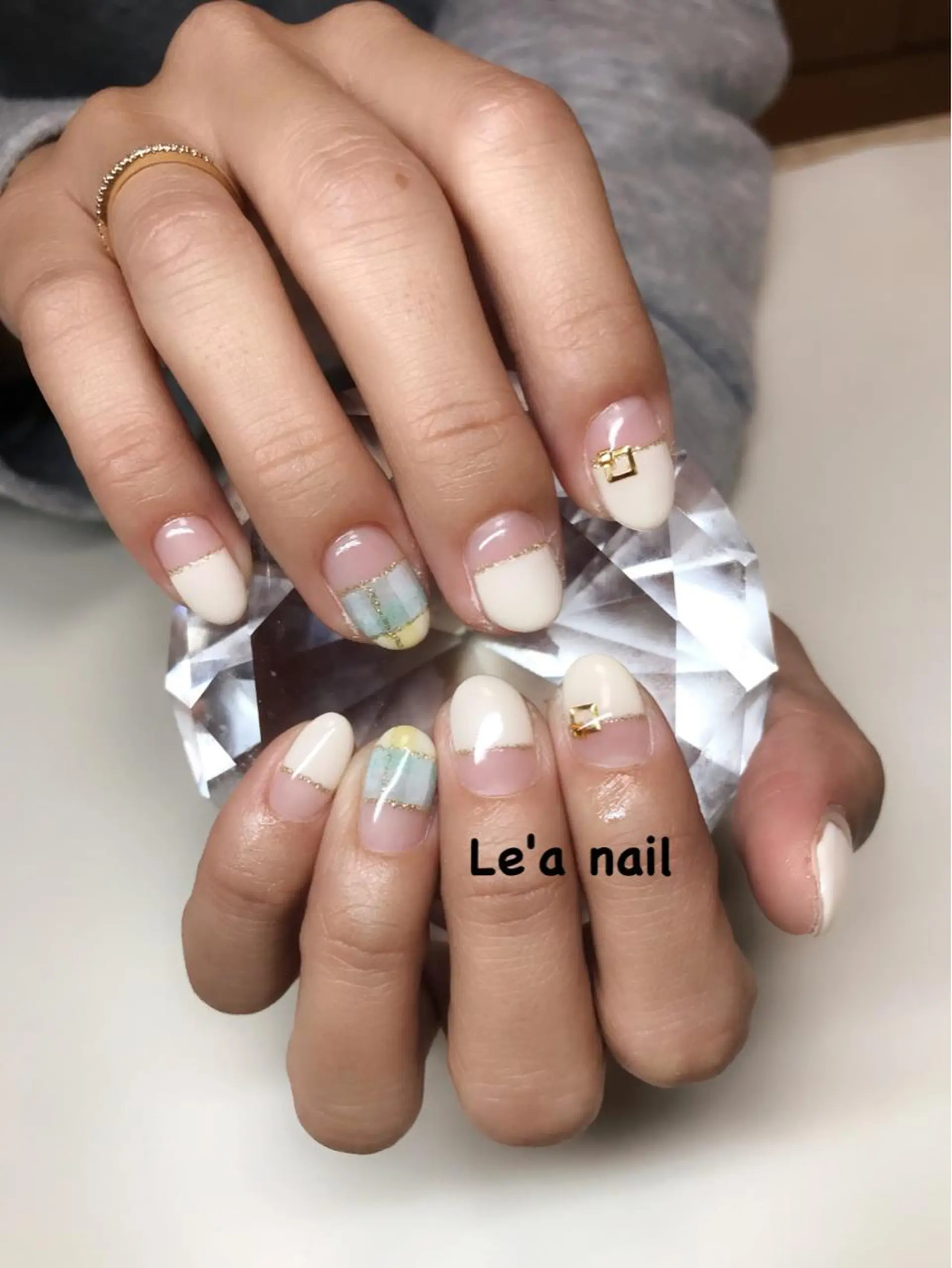 ネイル ハンドネイル 'mm所属・'mm  (ミリ) ＭＡＮＡＭＩのネイルデザイン