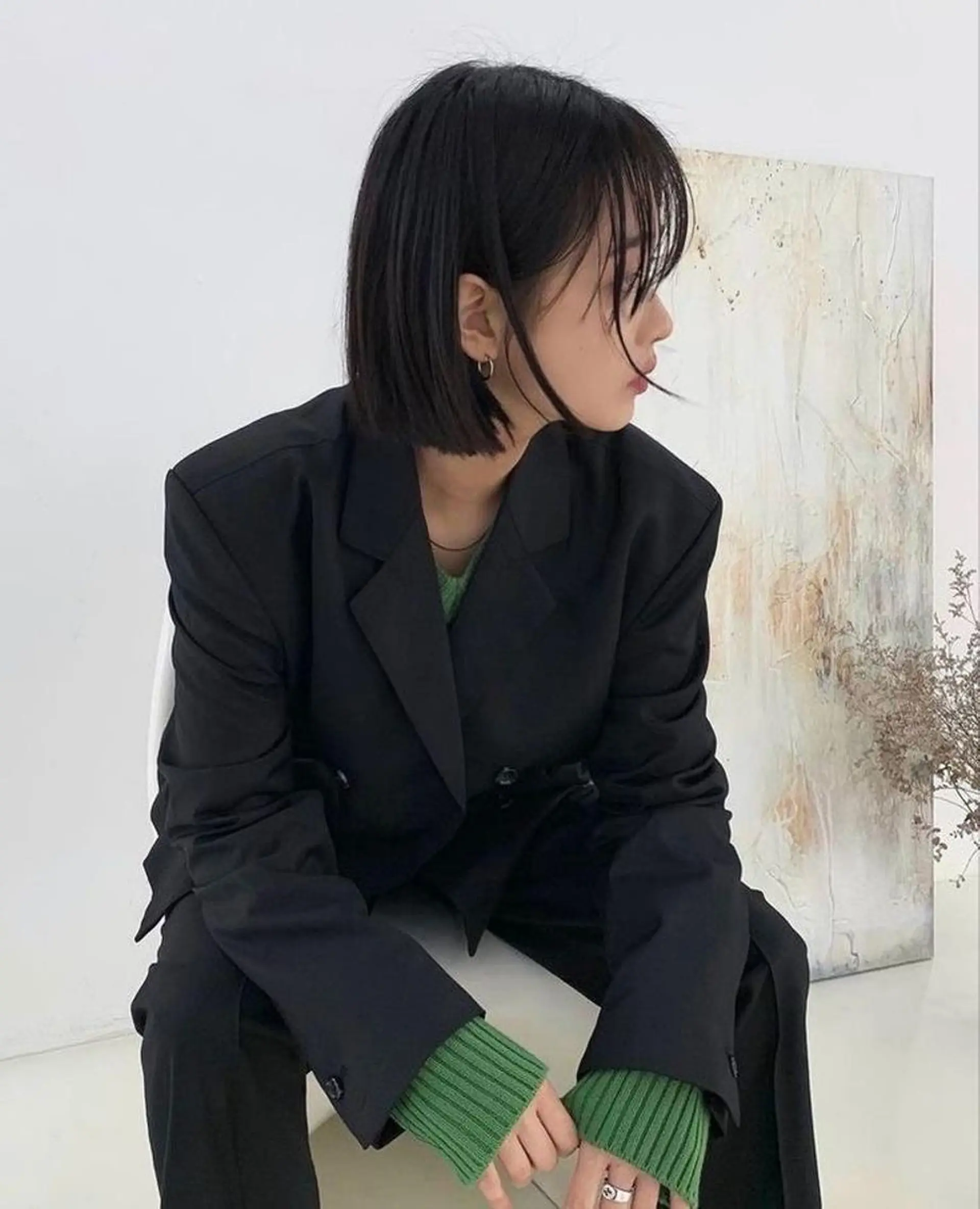 カラー 莉乃/縮毛矯正/髪質 改善/艶カラーのヘアスタイル