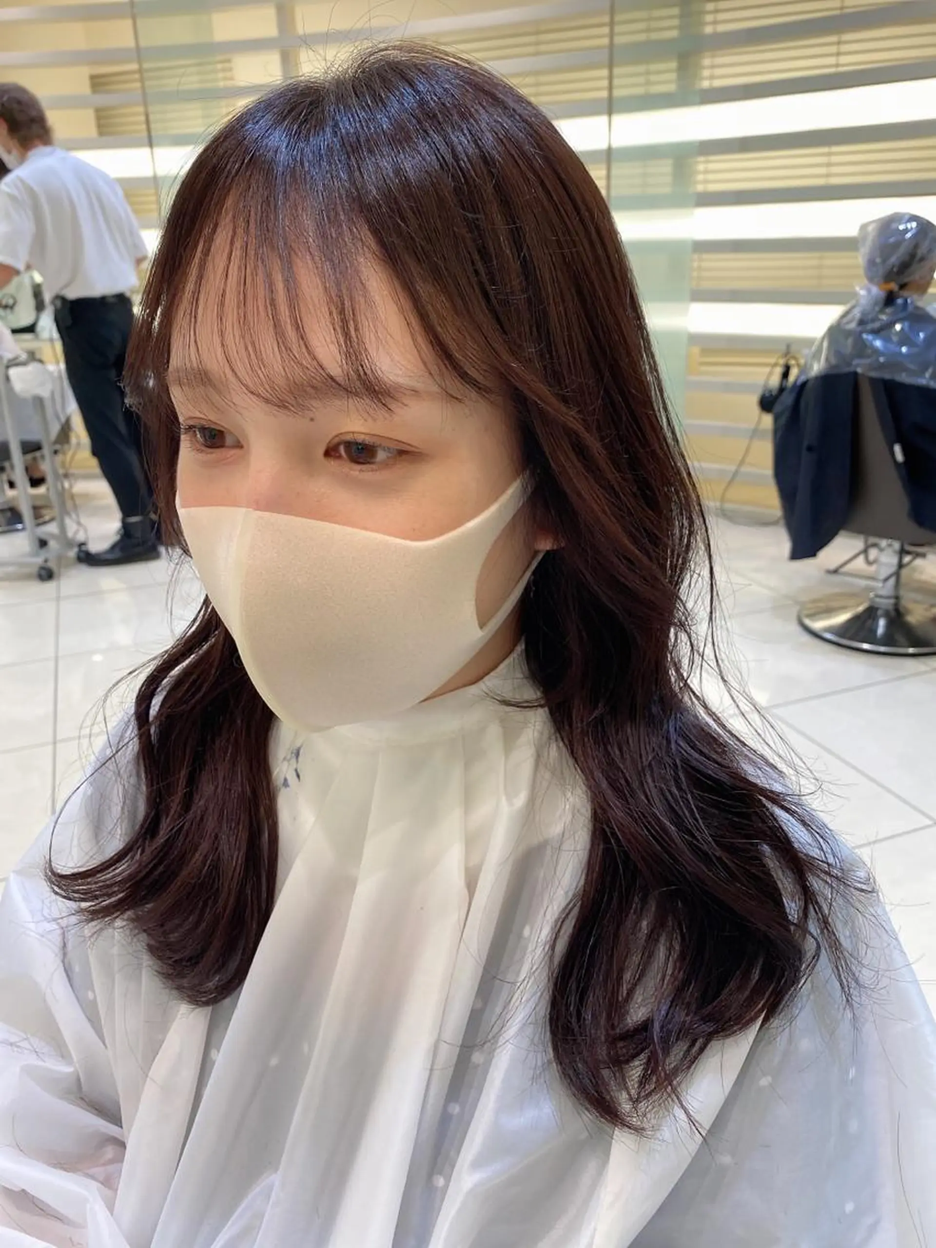 セミロング カラー パーマ ヘアアレンジ マツエク・マツパ 💎耳ツボジュエリー ×銀座美容室💎のヘアスタイル